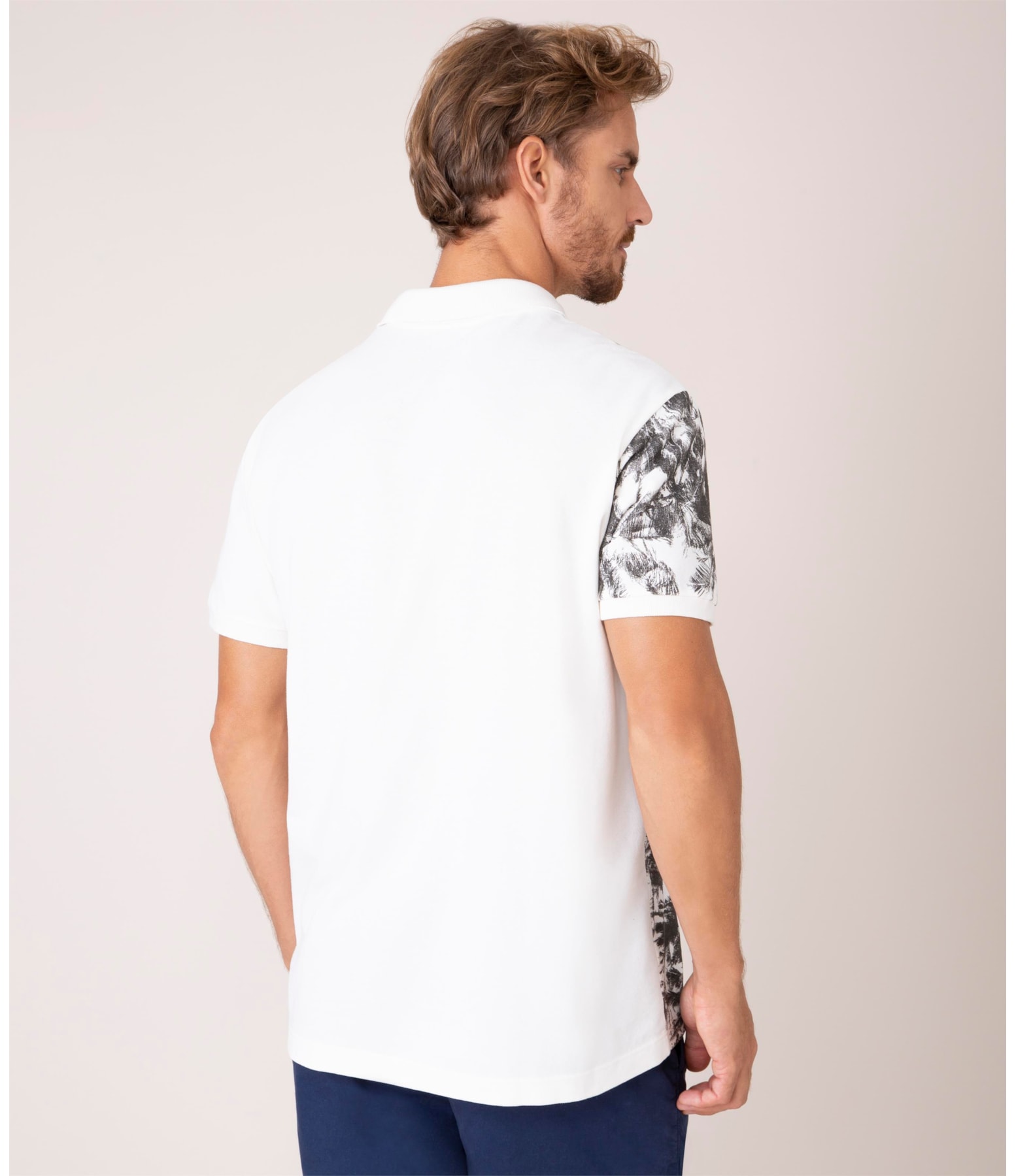 Polo Piquet Coqueiro Lateral Mc Off White