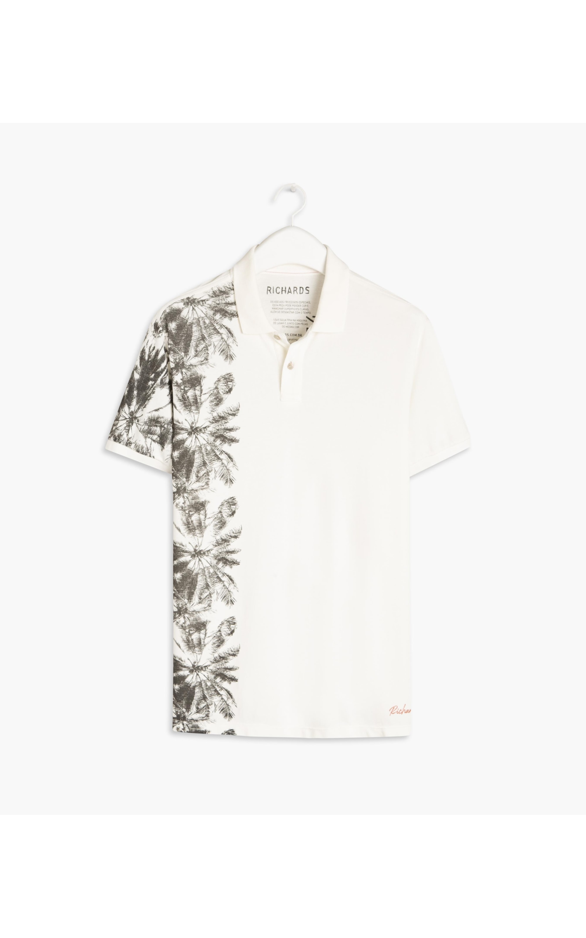 Polo Piquet Coqueiro Lateral Mc Off White
