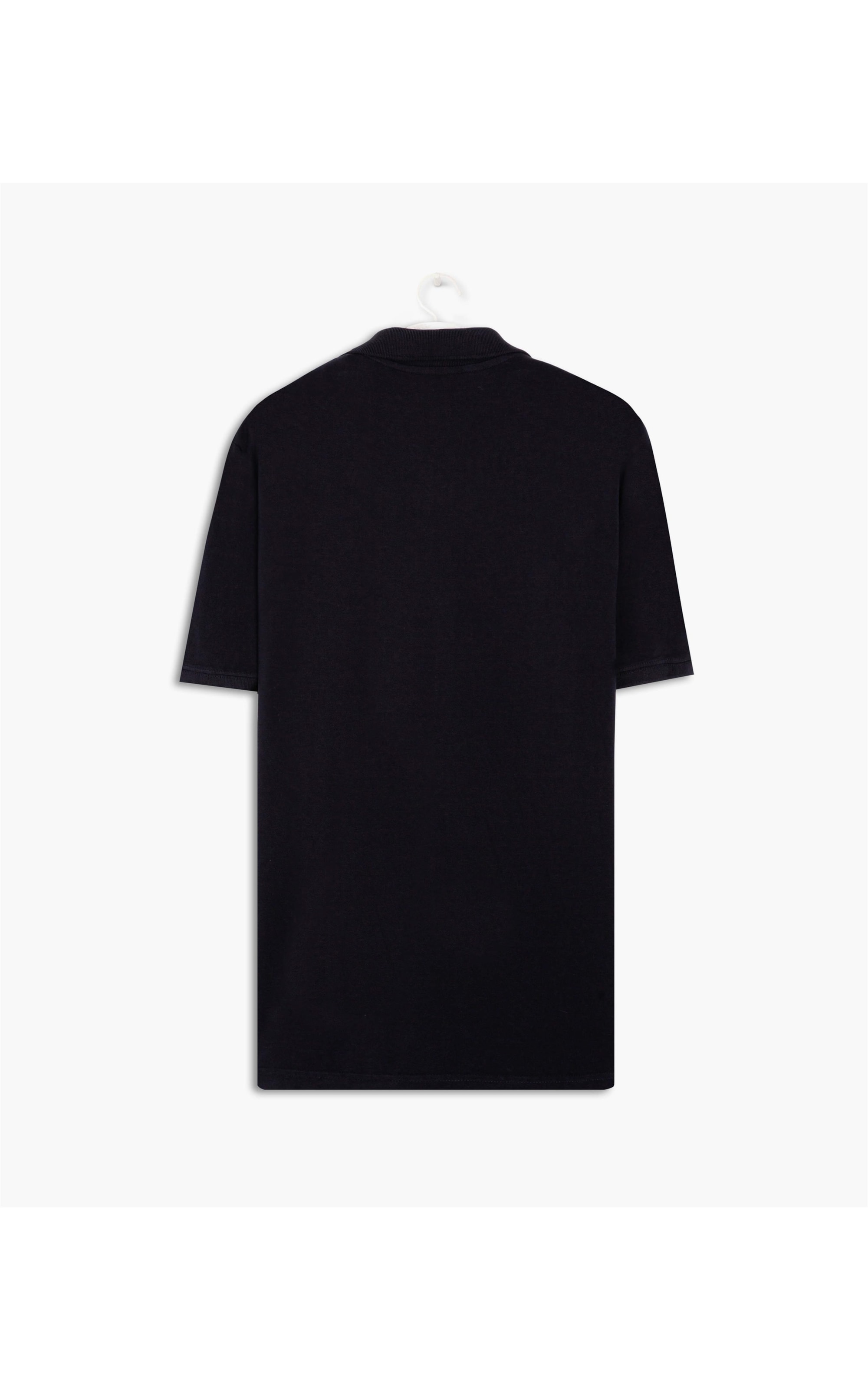 Polo Piquet Estampa Khaki Essentials Mc Dark Navy