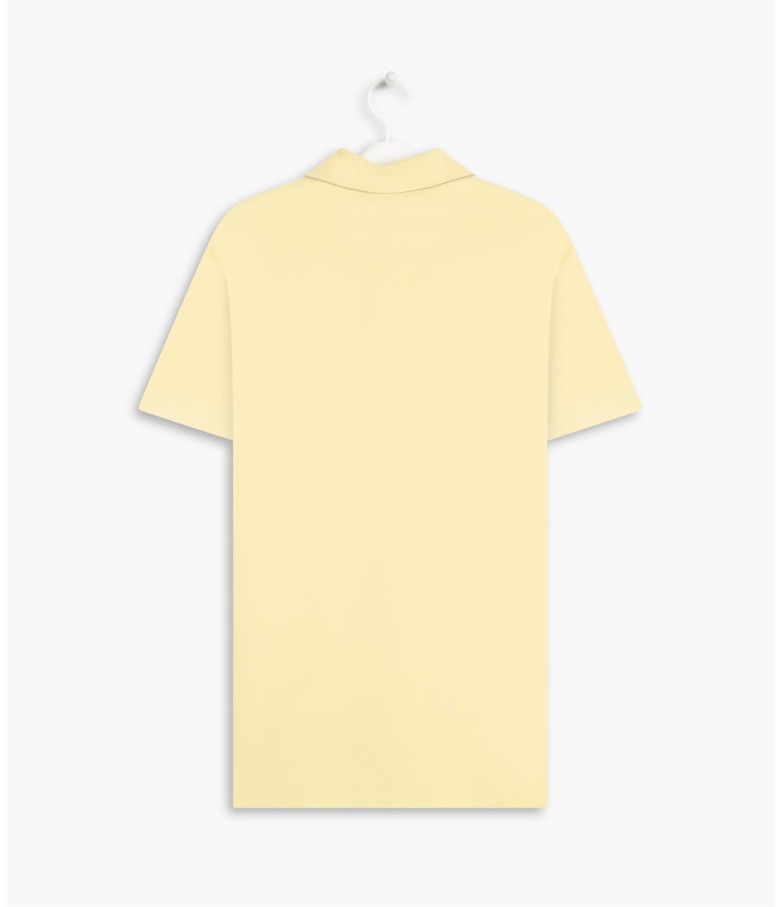 Polo Piquet Estampada Com Friso Lemon