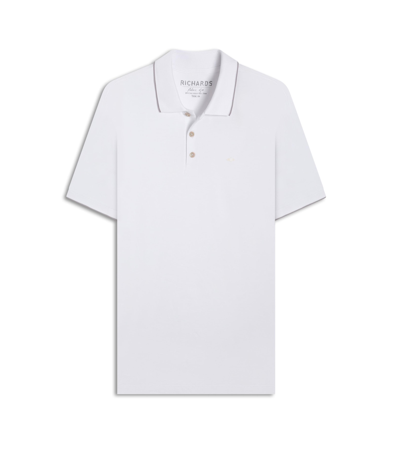 Polo Piquet Friso Branco