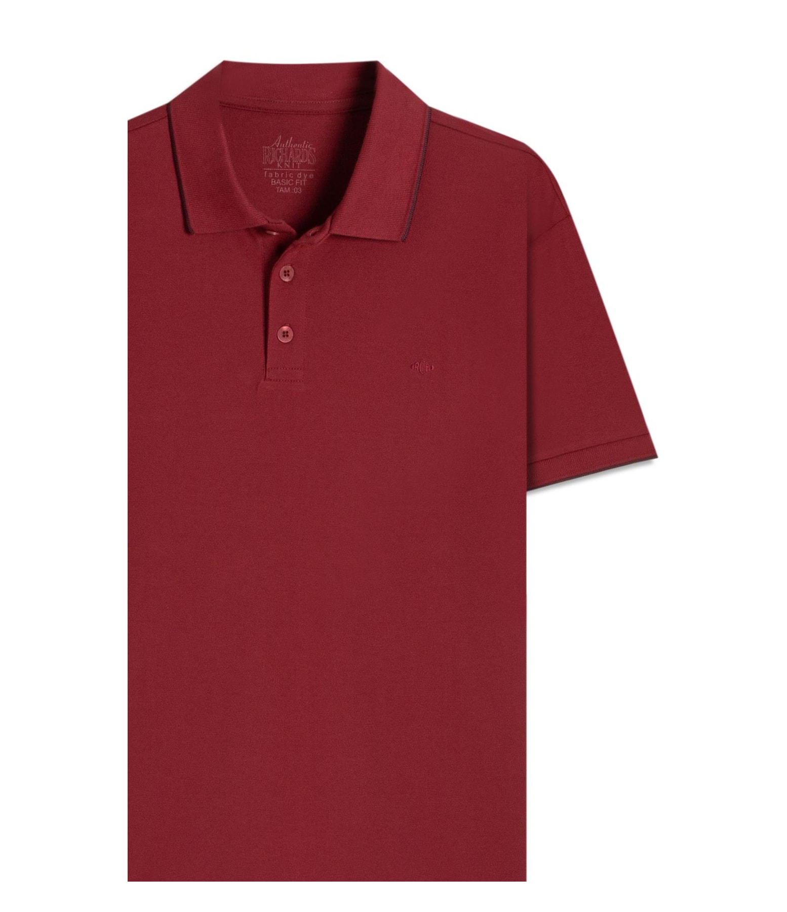Polo Piquet Friso Cereja