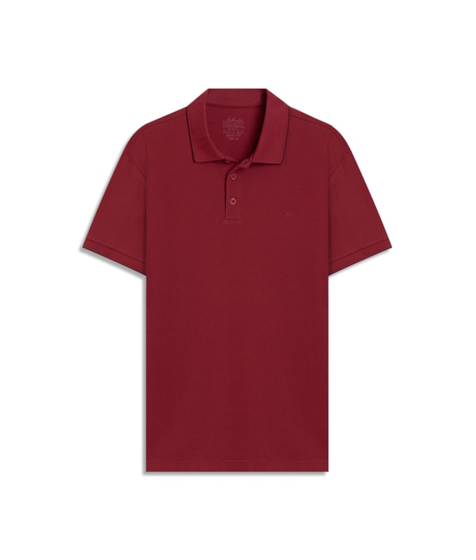 Polo Piquet Friso Cereja
