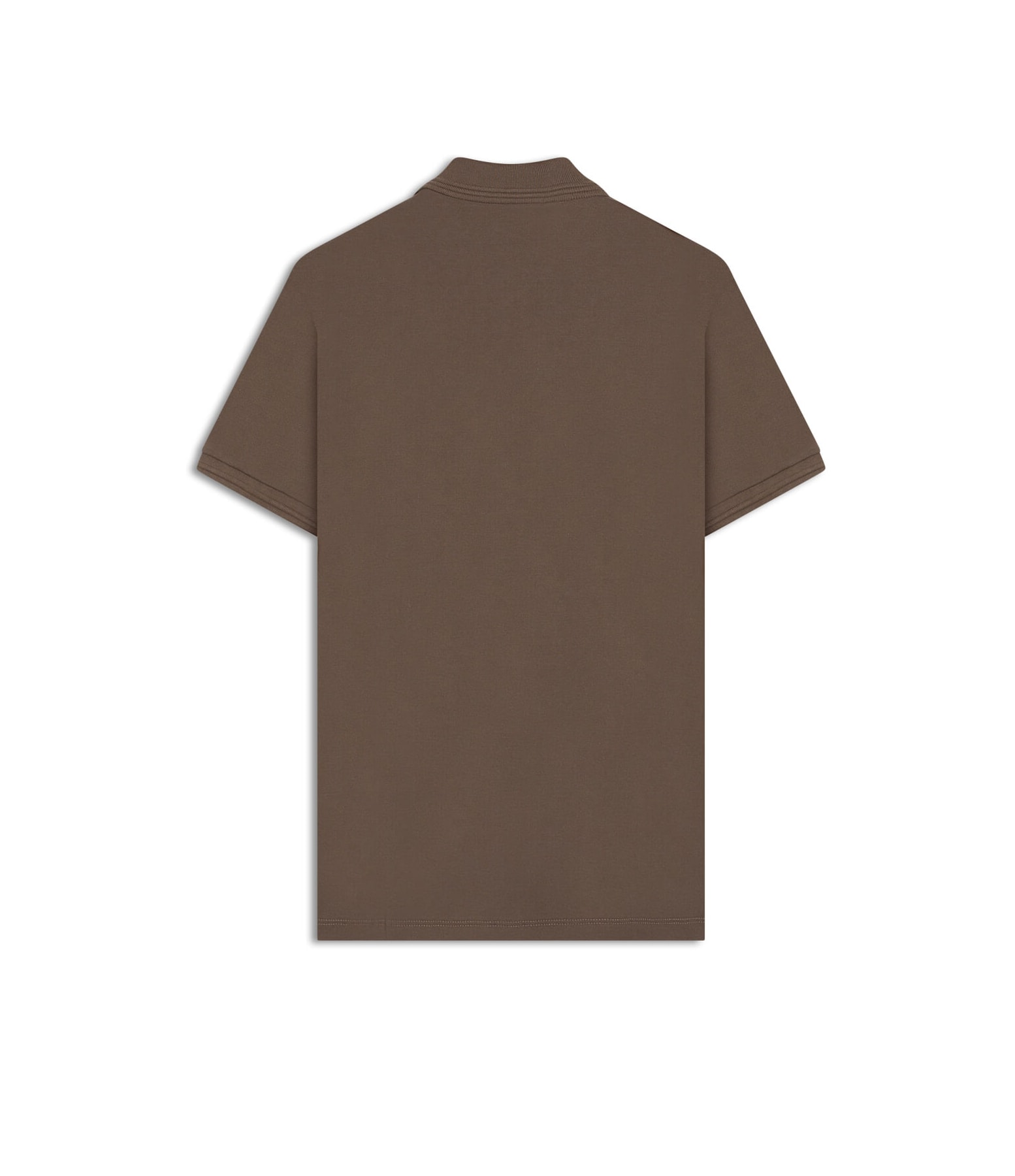 Polo Piquet Friso Dp Jacquard Basic Fit Tabaco