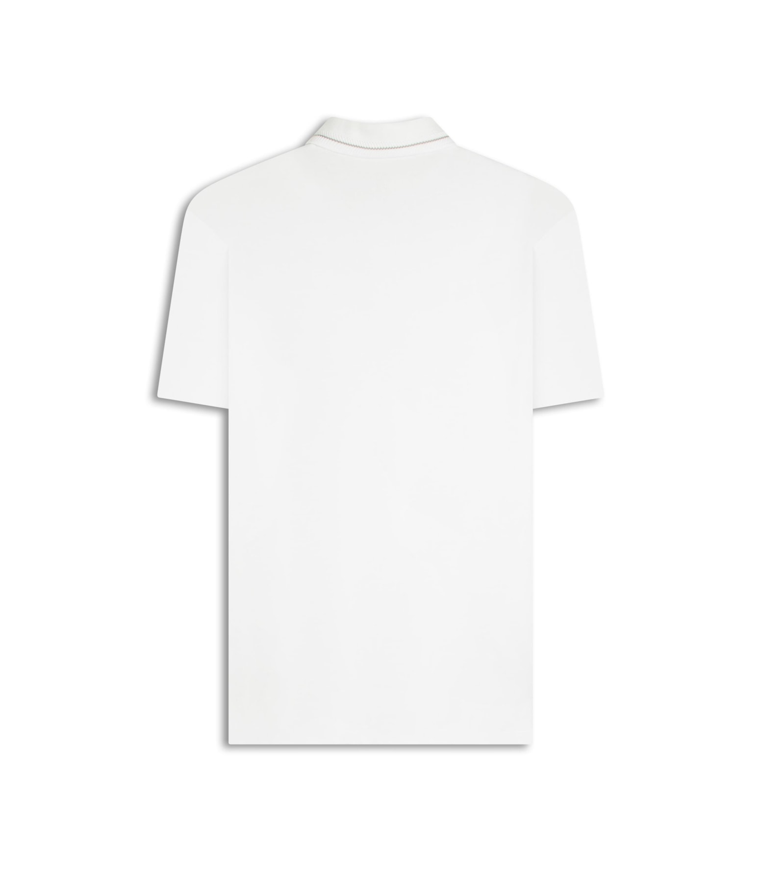 Polo Piquet Friso Jacquard Mc Bf Branco