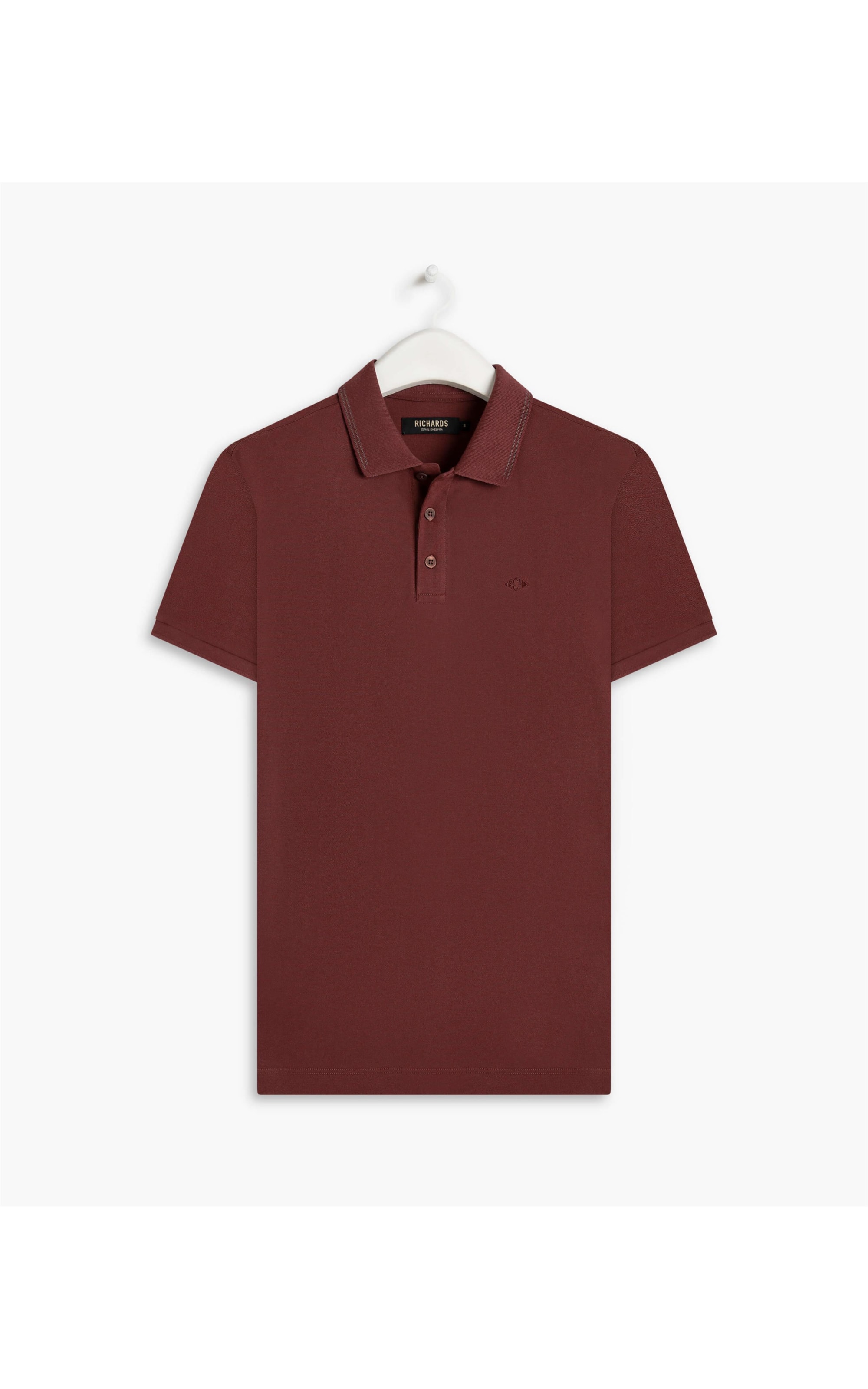 Polo Piquet Friso Jacquard Mc Chocolate