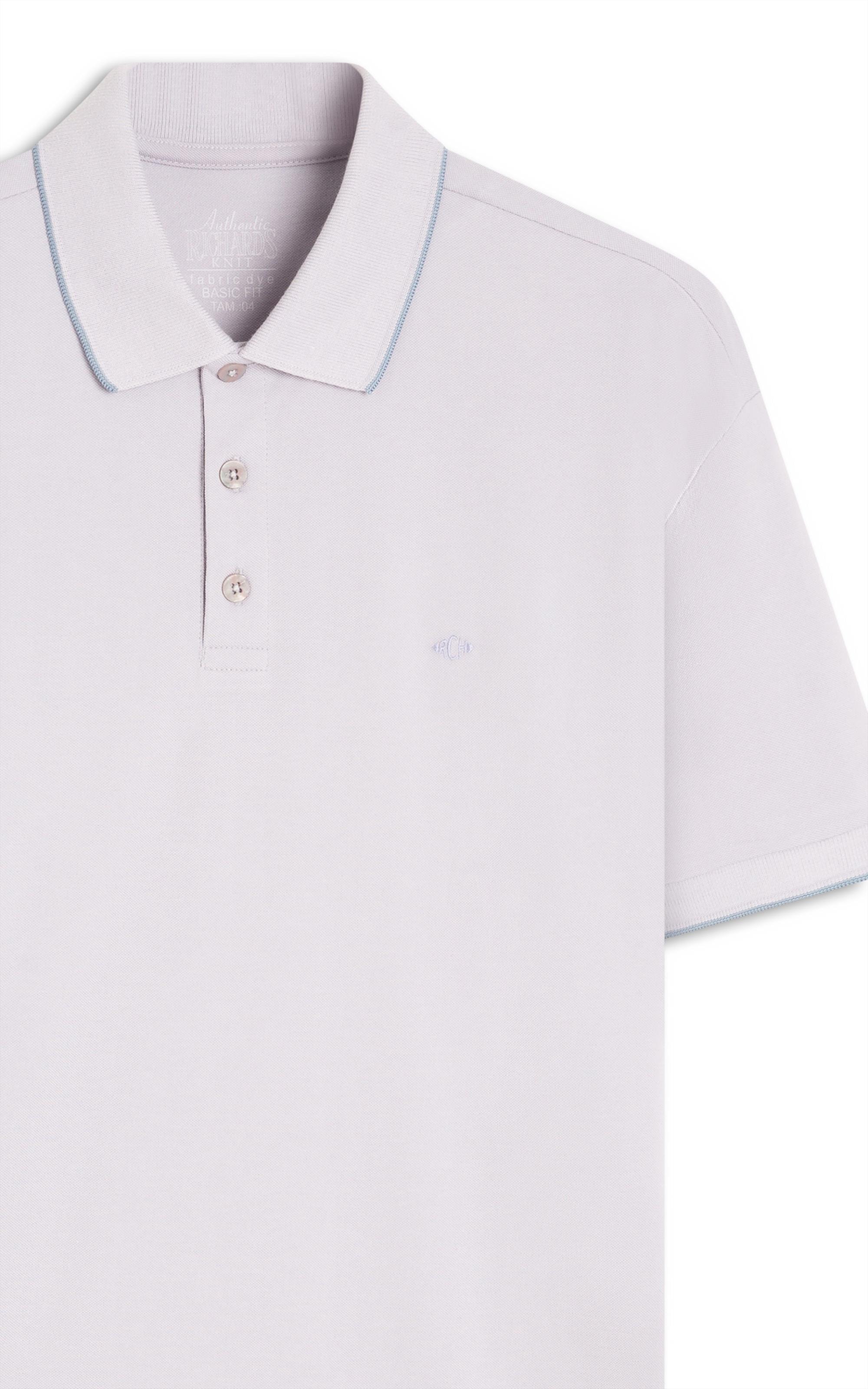 Polo Piquet Friso Lavanda