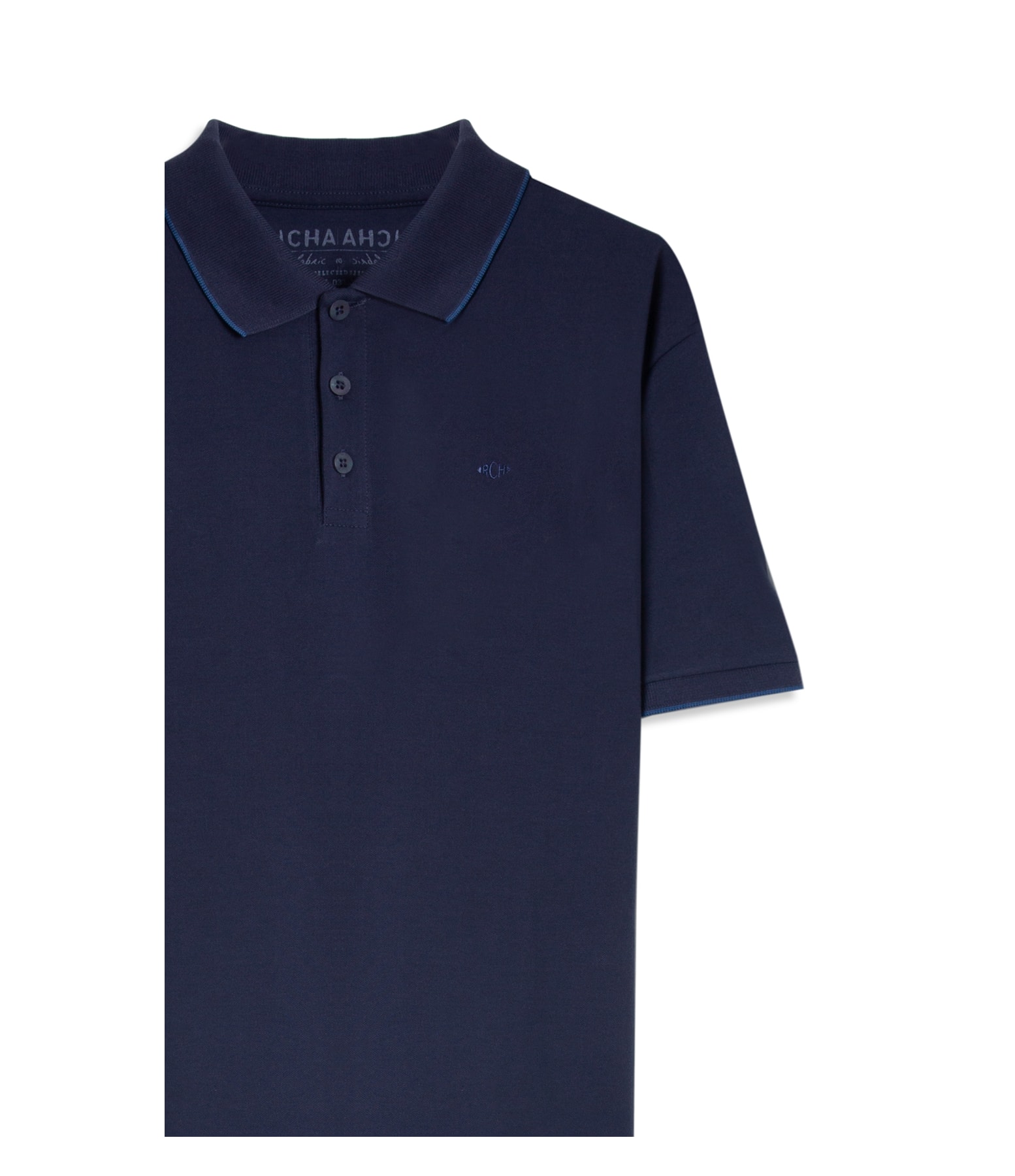 Polo Piquet Friso Marinho