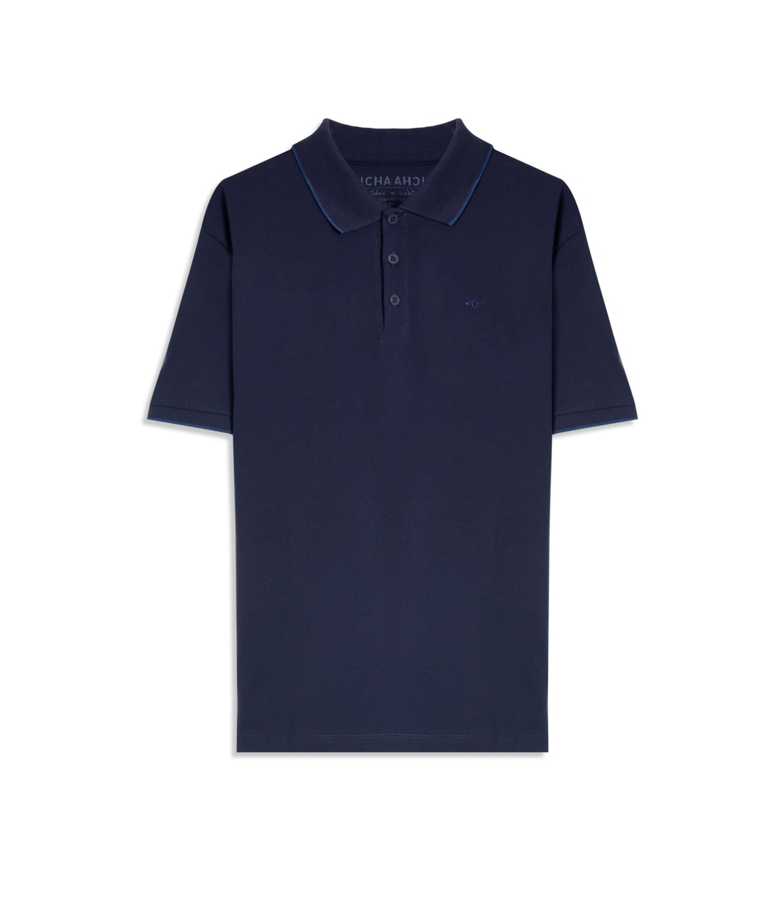 Polo Piquet Friso Marinho