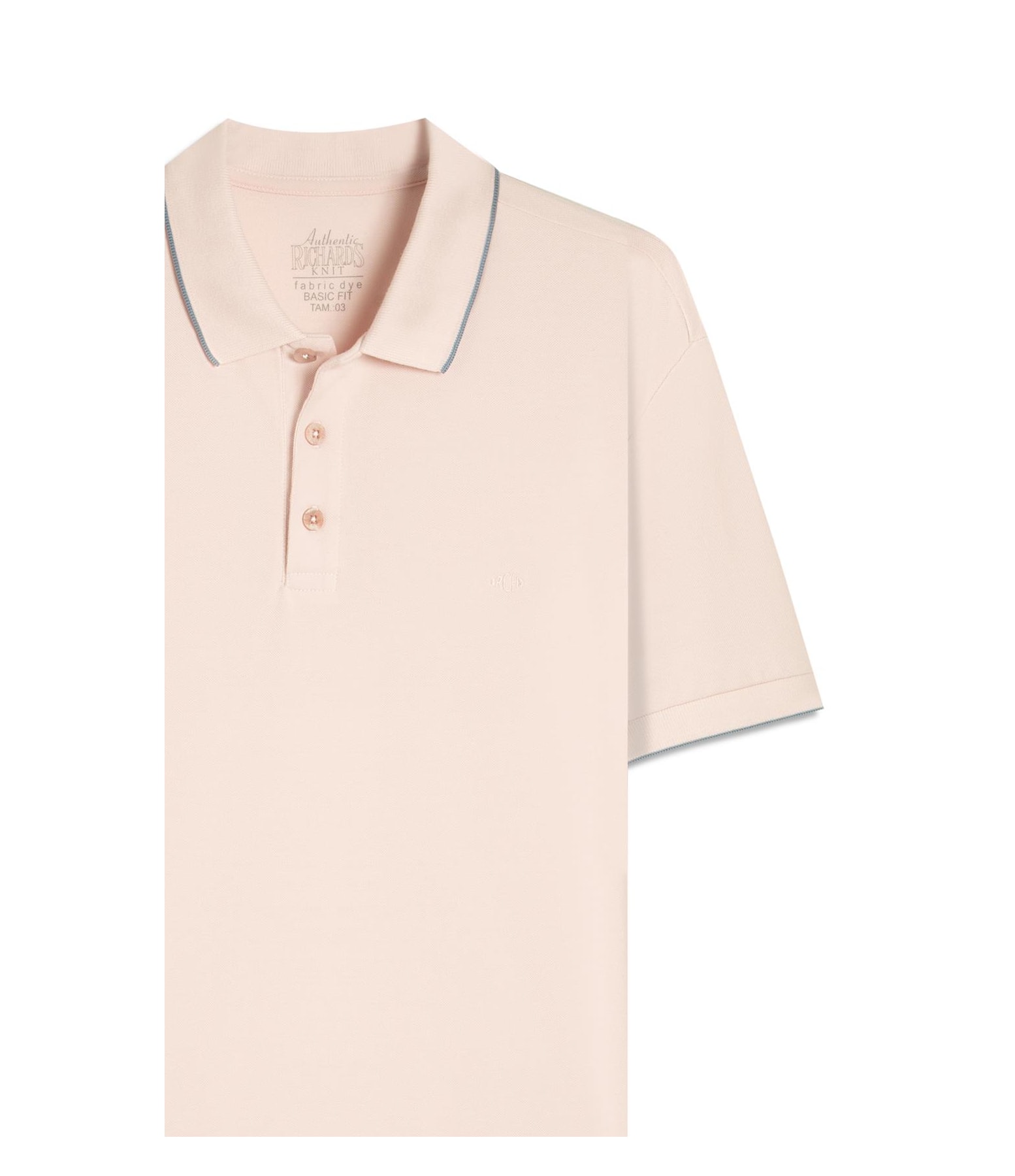 Polo Piquet Friso Rosa