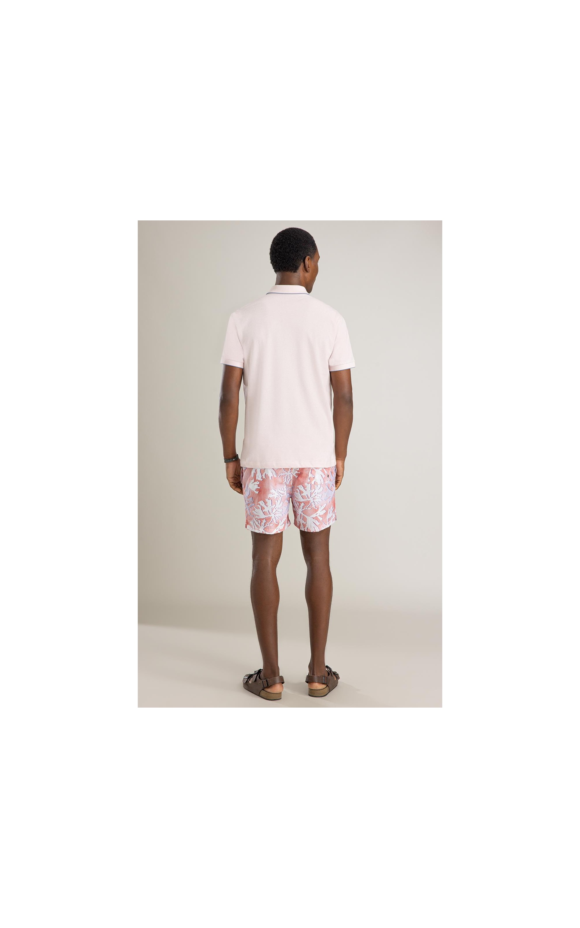 Polo Piquet Friso Rosa