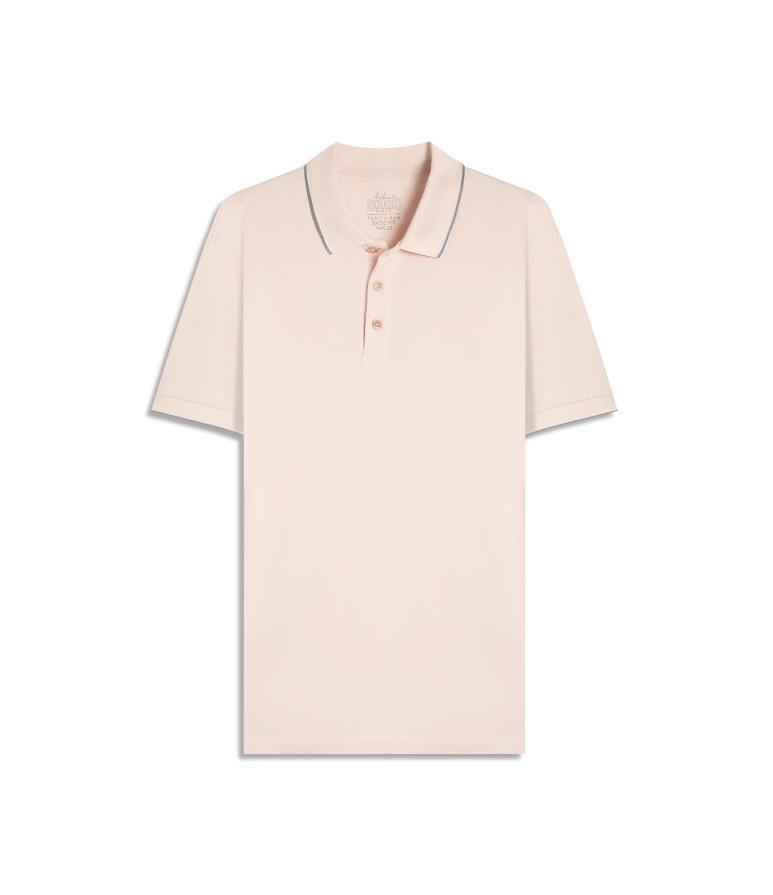Polo Piquet Friso Rosa