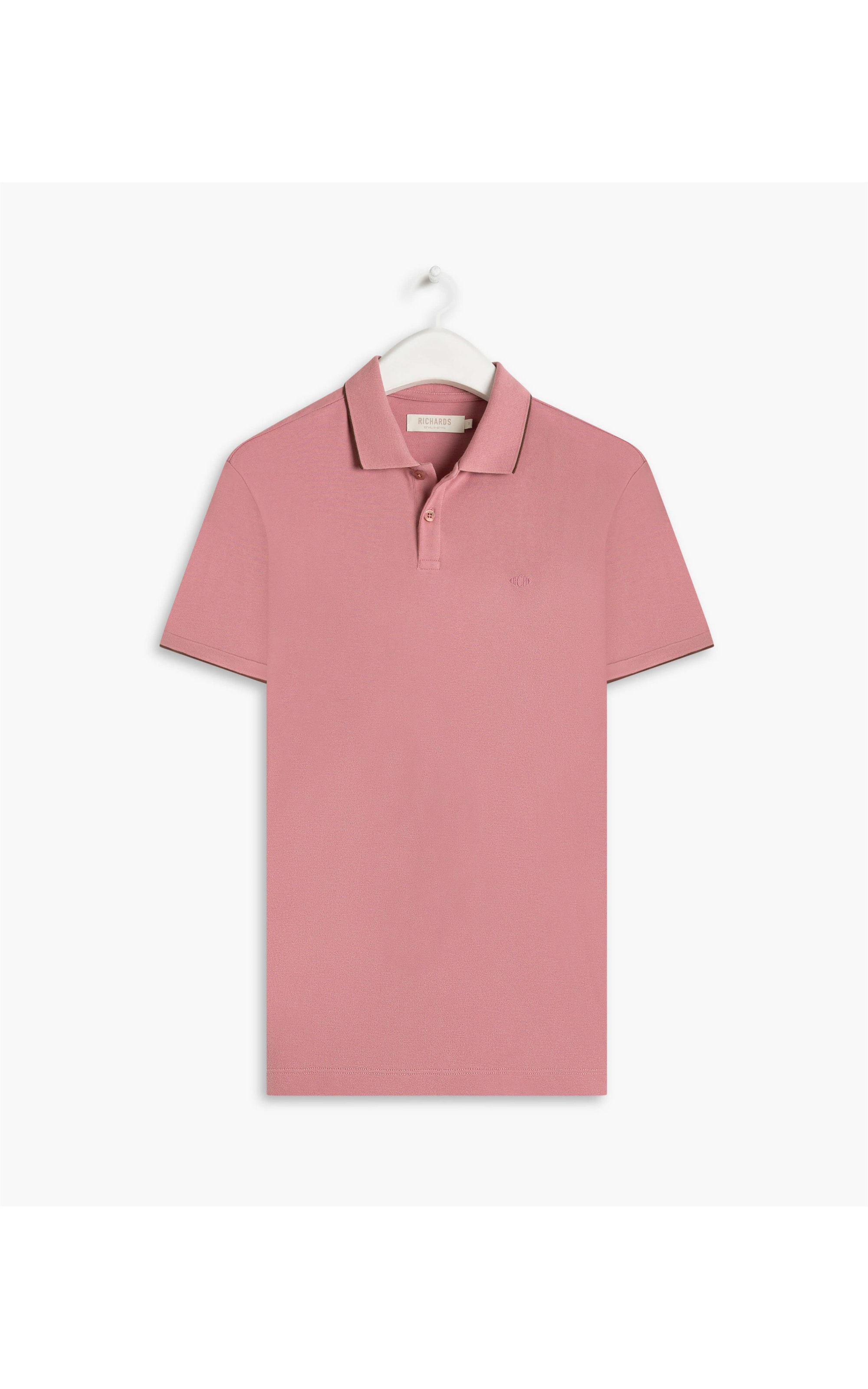 Polo Piquet Friso Simple Mc Blush