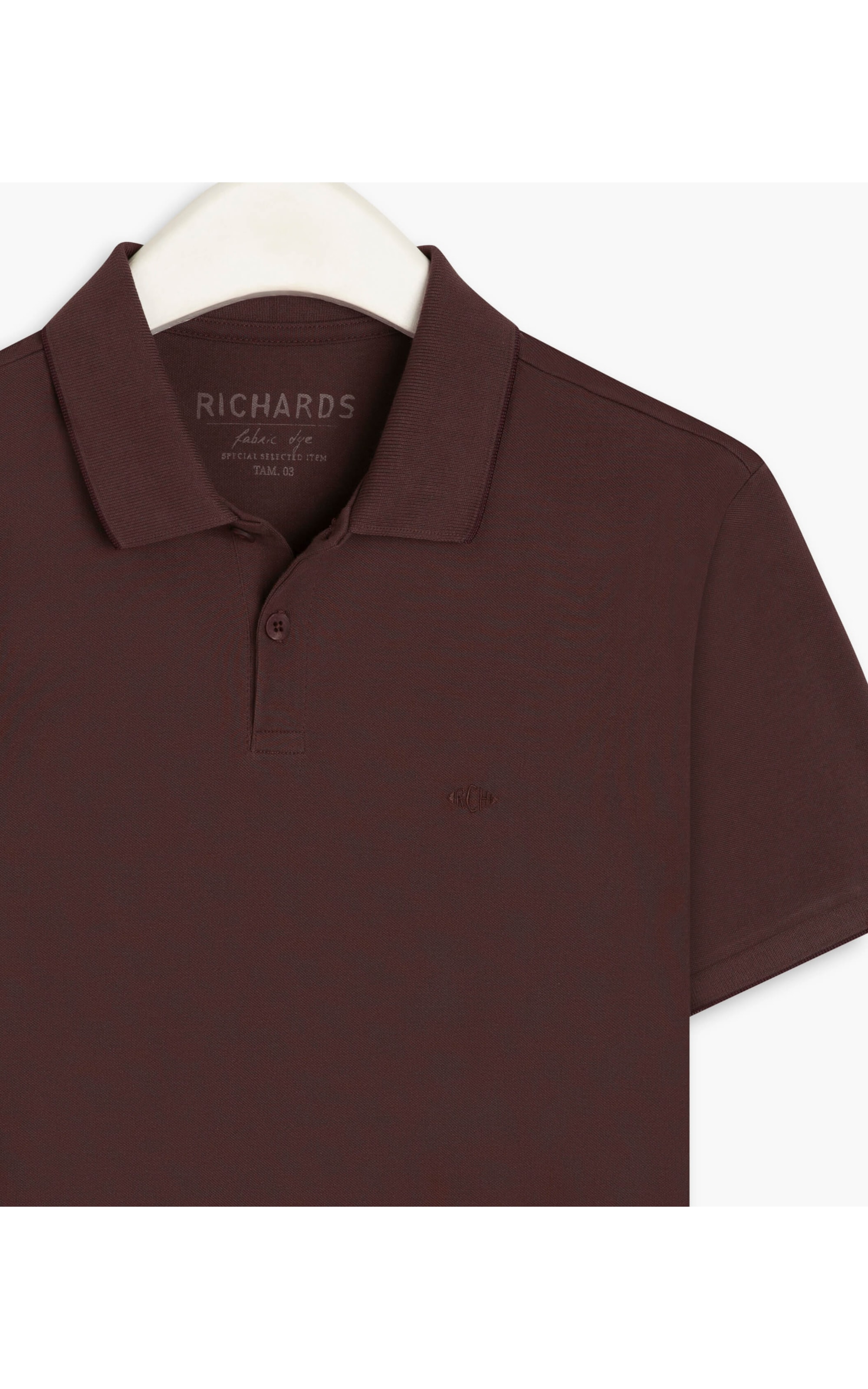 Polo Piquet Friso Simple Mc Chocolate