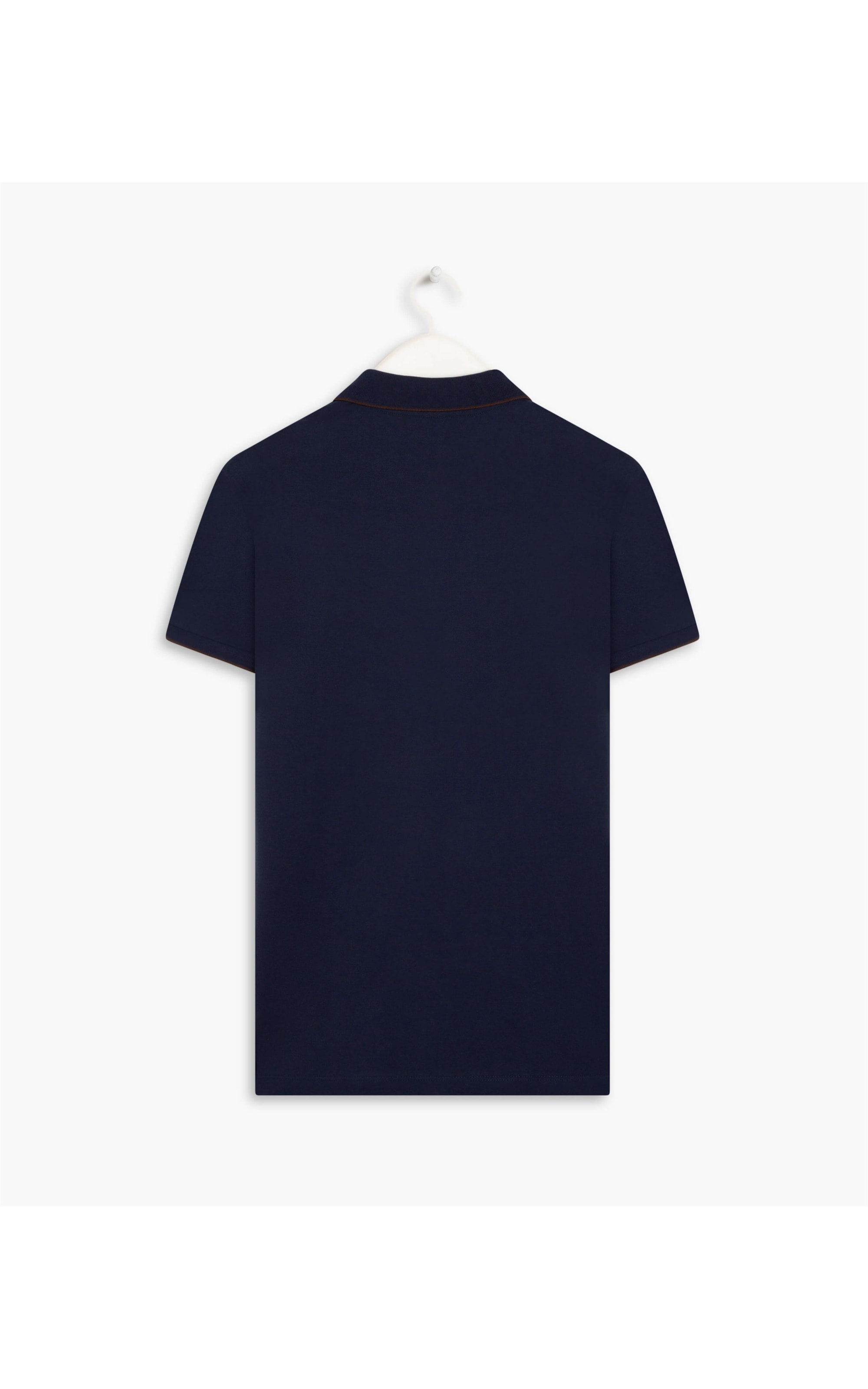 Polo Piquet Friso Simple Mc Dark Navy