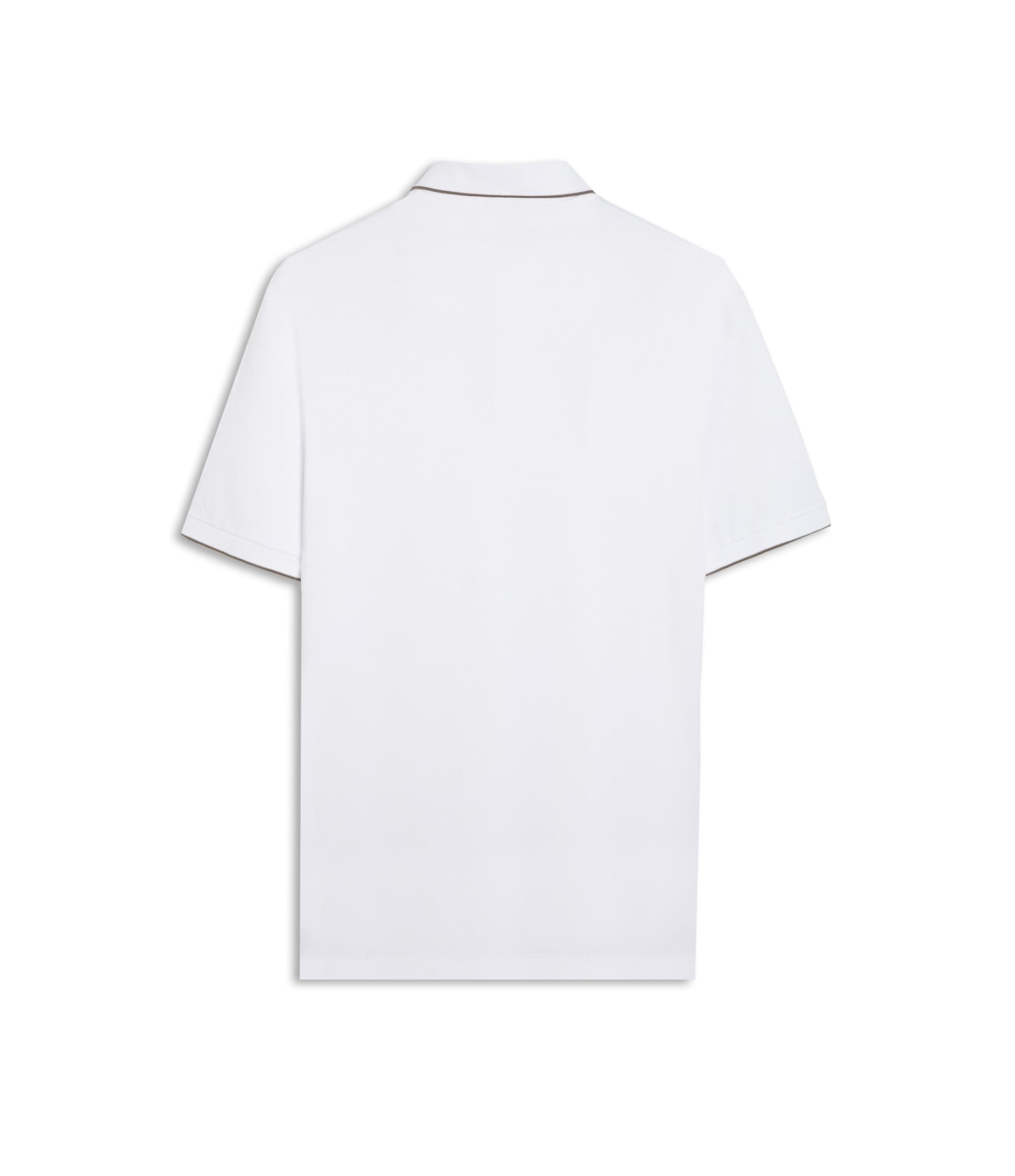 Polo Piquet Friso Simple Mc Off White