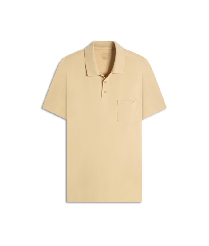 Polo Piquet Gd Com Bolso Bf  Amarelo