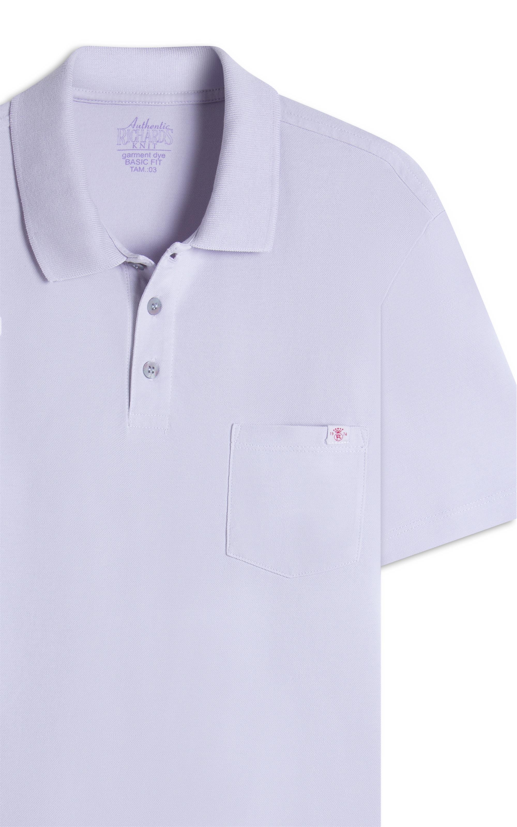 Polo Piquet Gd Com Bolso Bf  Lavanda