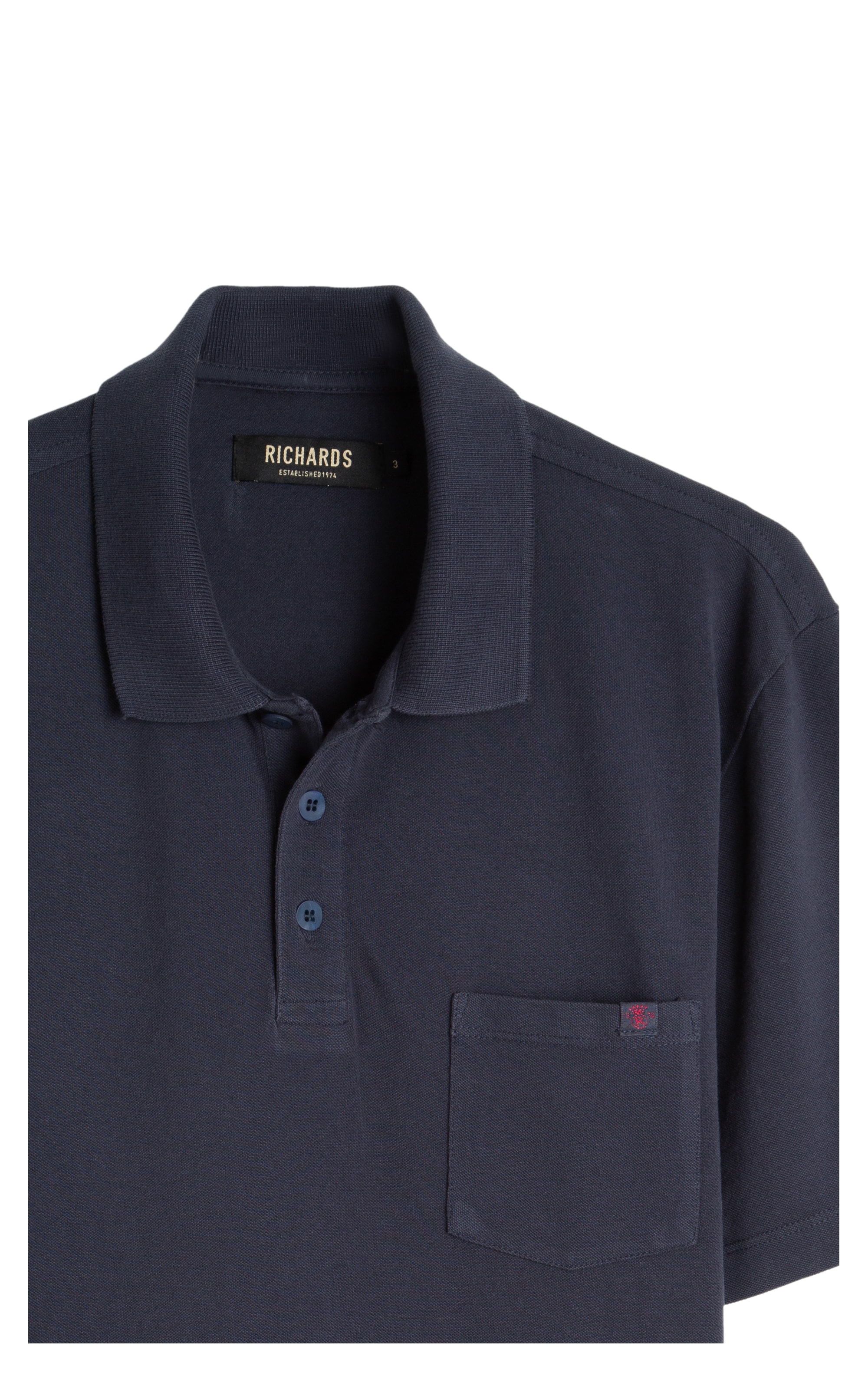 Polo Piquet Gd Com Bolso Bf Midnight Blue