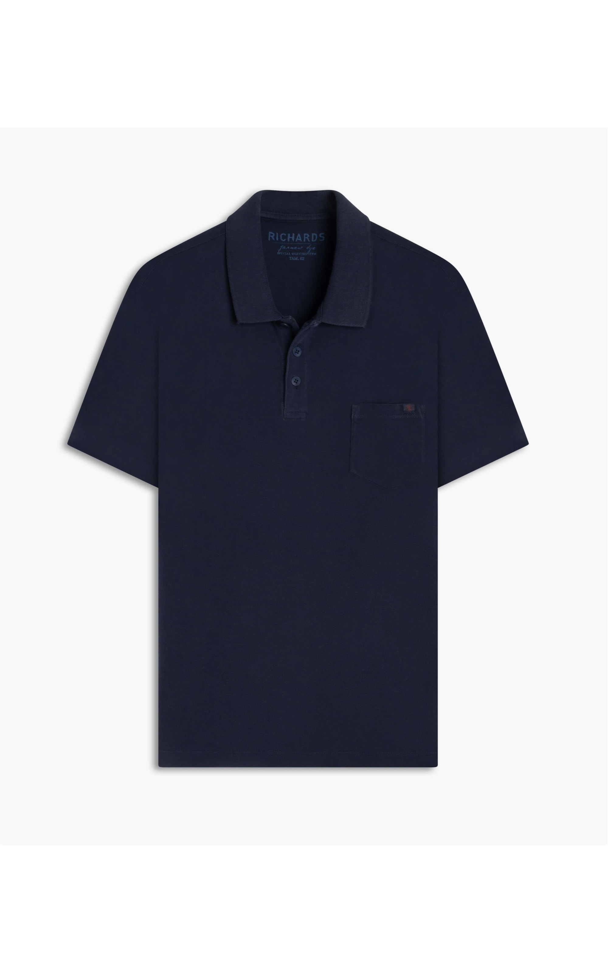 Polo Piquet Gd Com Bolso Dark Navy