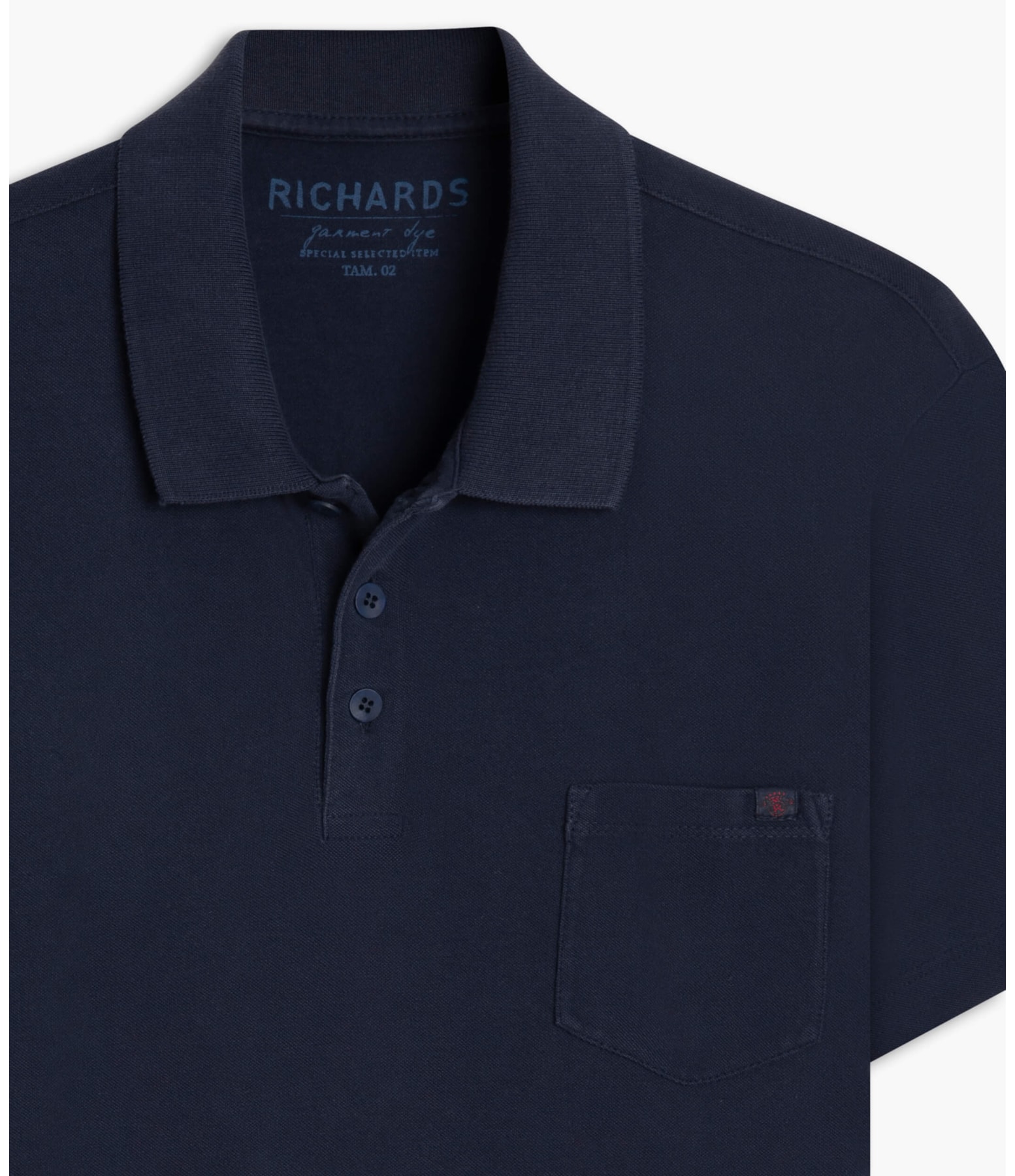 Polo Piquet Gd Com Bolso Dark Navy