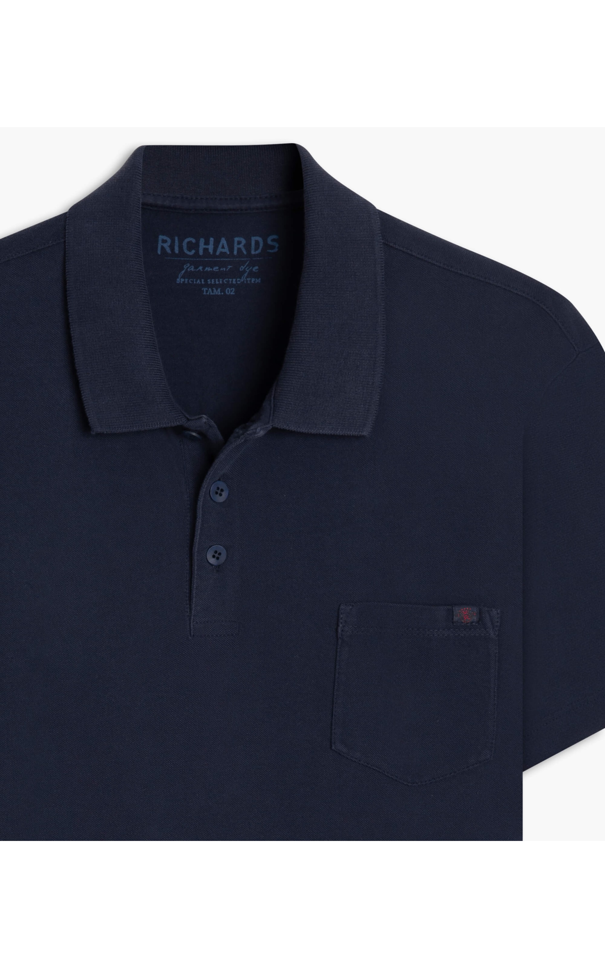 Polo Piquet Gd Com Bolso Dark Navy