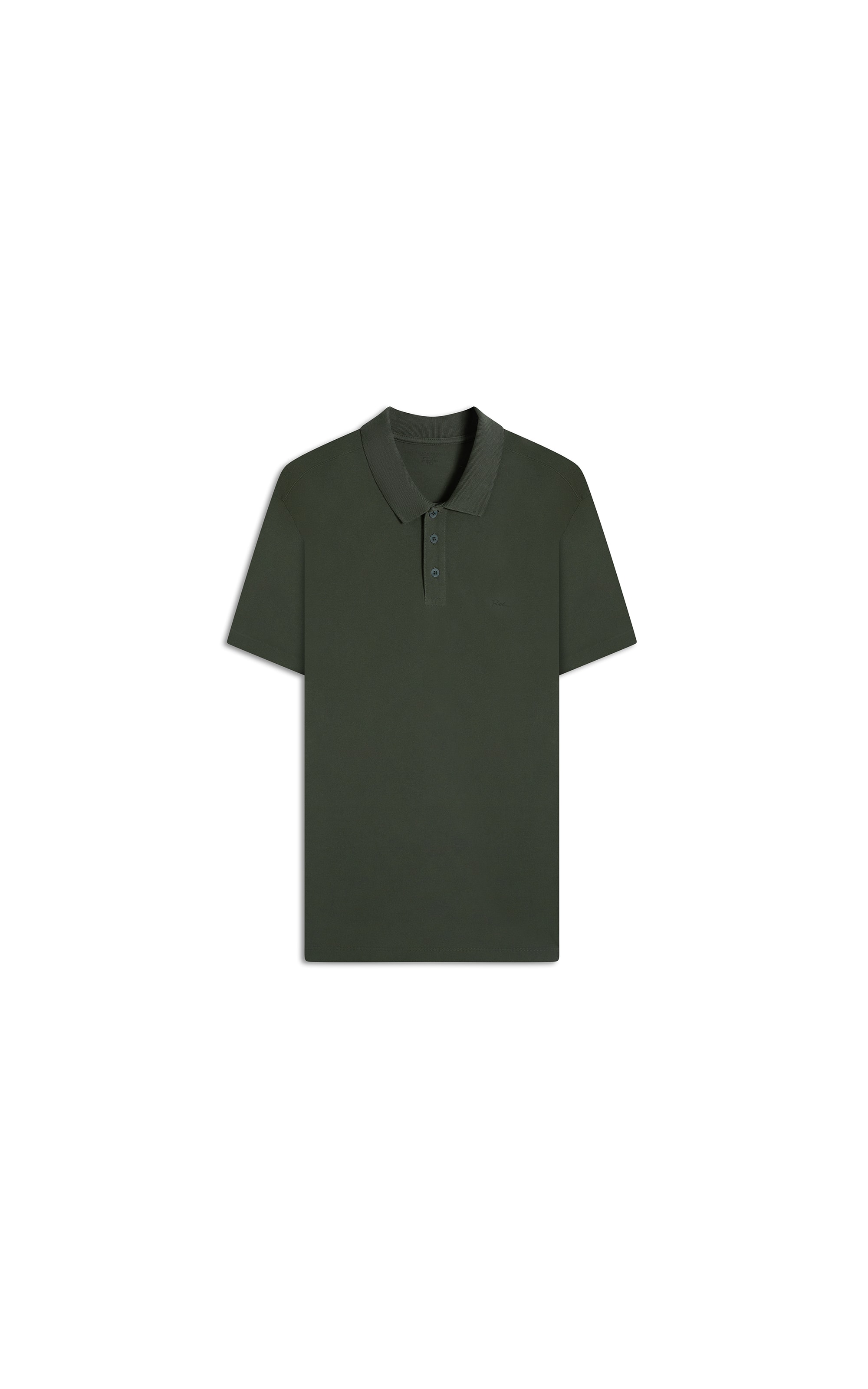 Polo Piquet Gd Friso Duplo Basic f Floresta