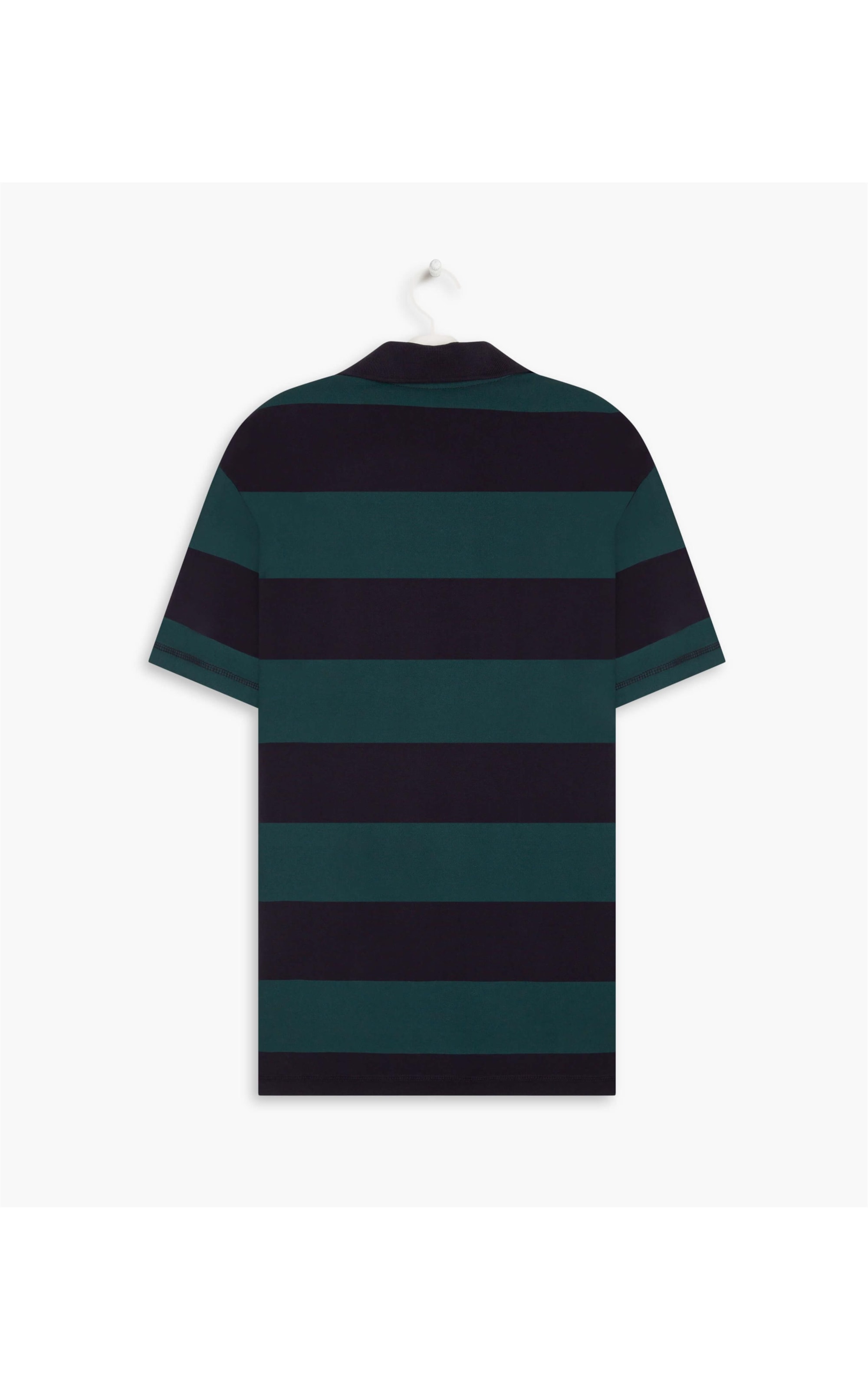 Polo Piquet Gd Listrado Mc Dark Navy