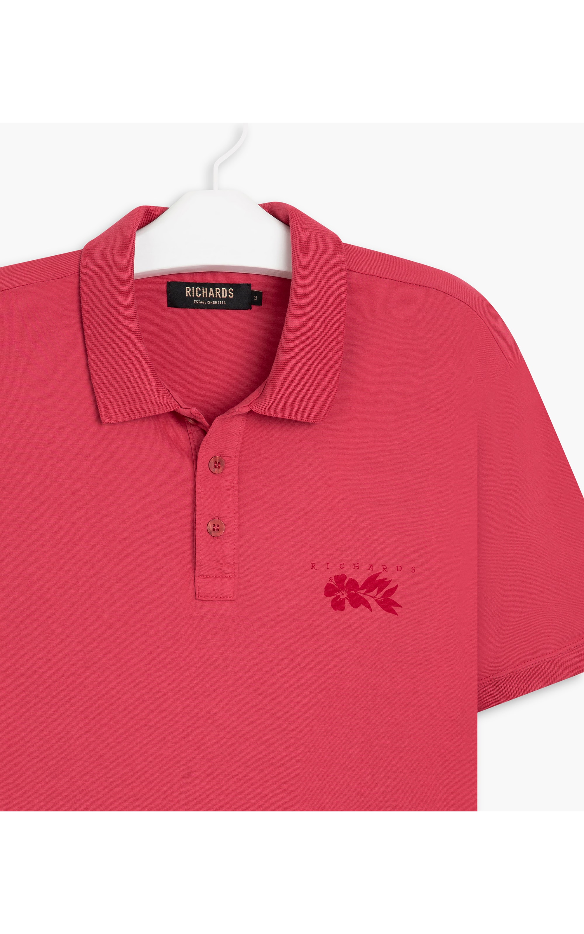 Polo Piquet Hibisco Peito Maravilha