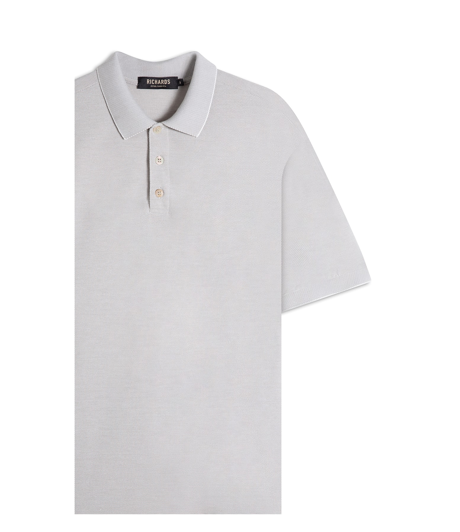 Polo Piquet Juno Mc Basic Fit Prata