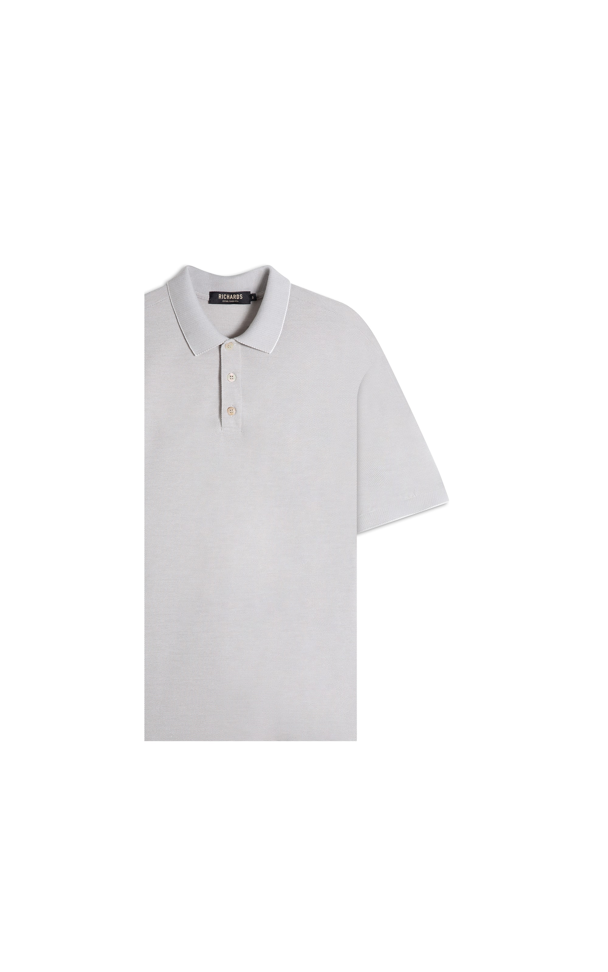 Polo Piquet Juno Mc Basic Fit Prata