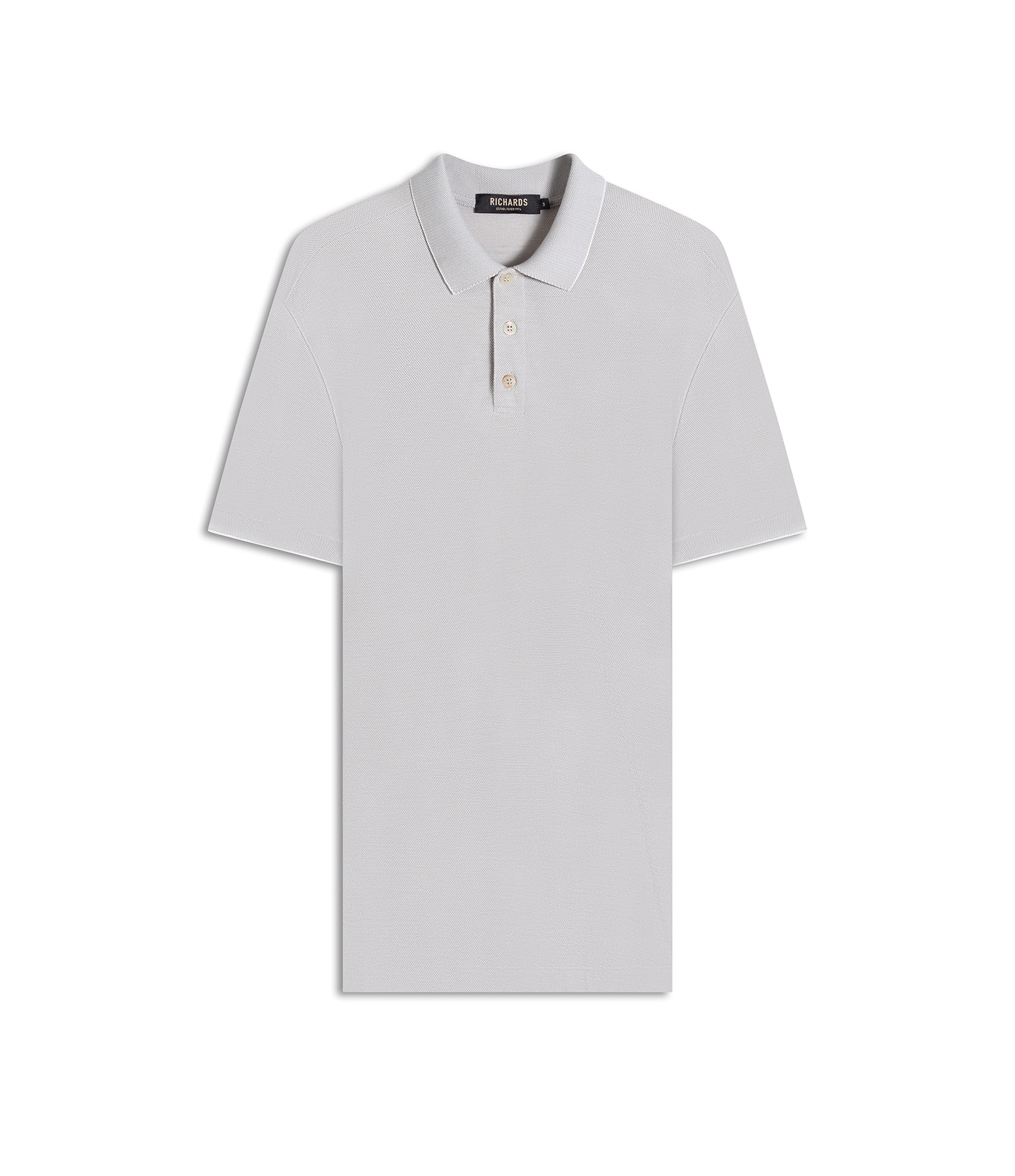 Polo Piquet Juno Mc Basic Fit Prata