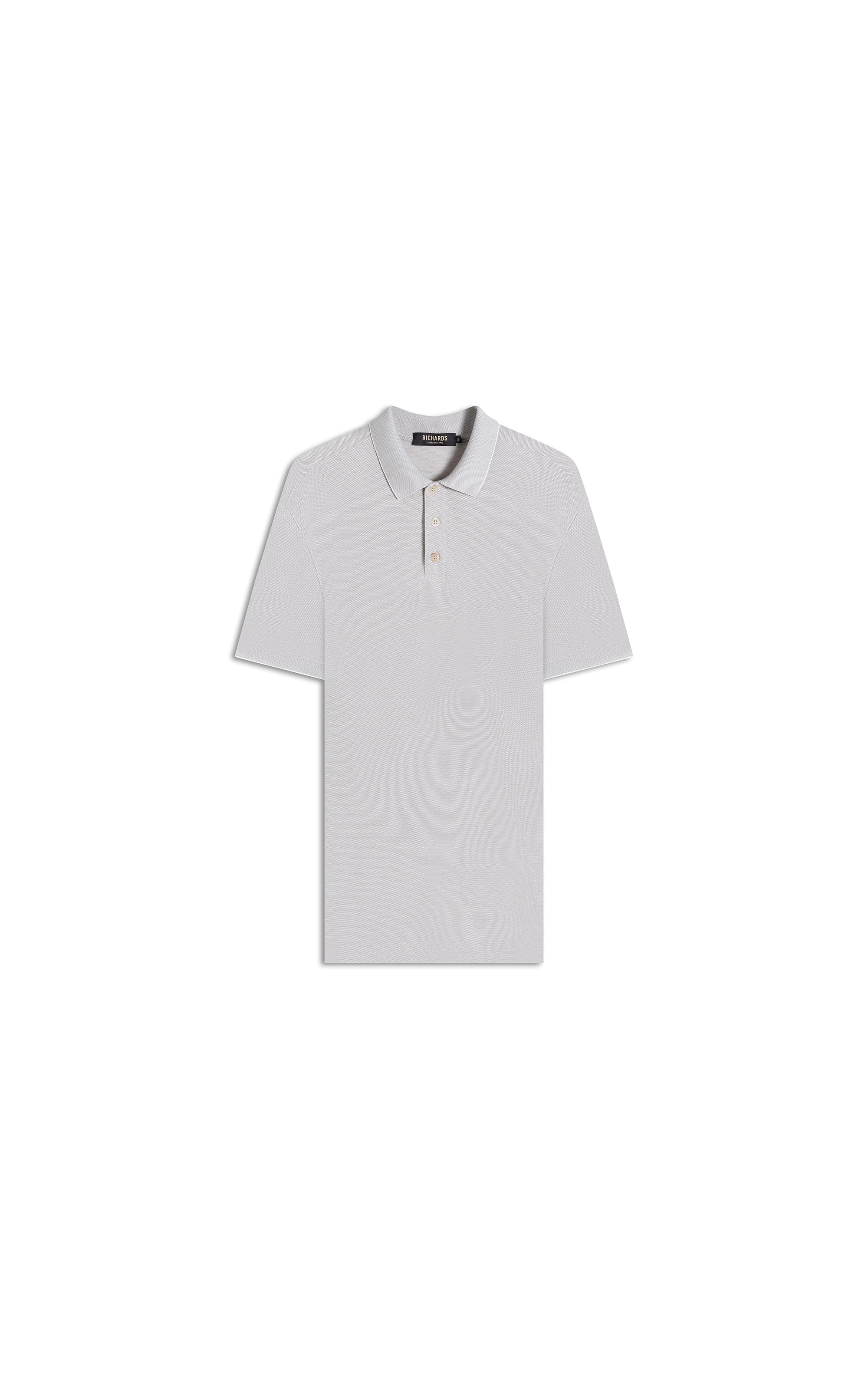 Polo Piquet Juno Mc Basic Fit Prata