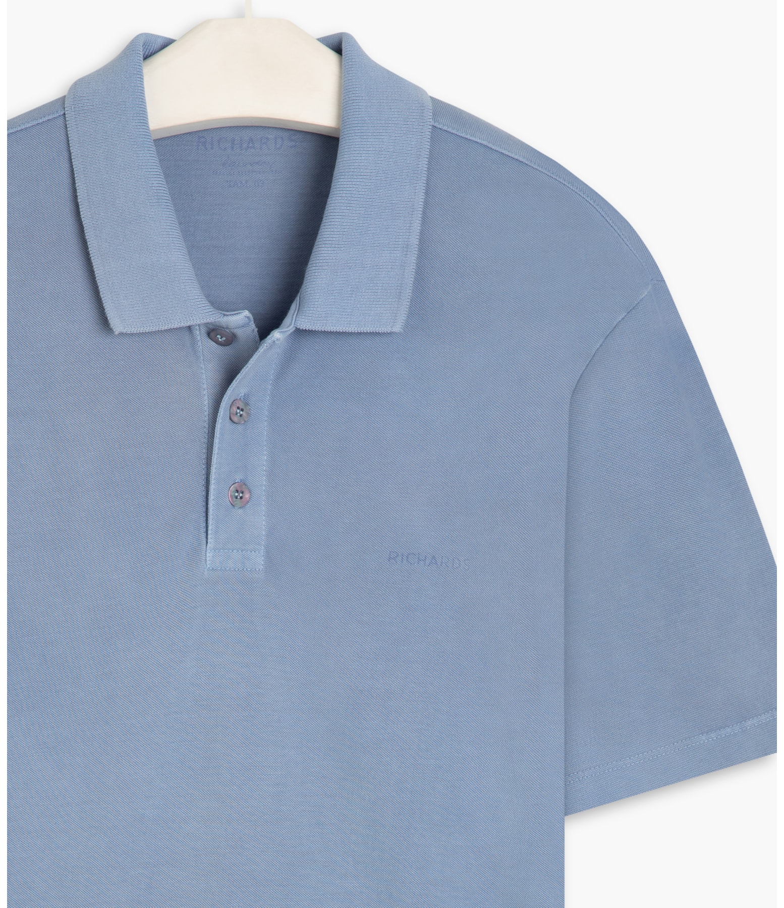 Polo Piquet Laundry Lisa Azul Pervante
