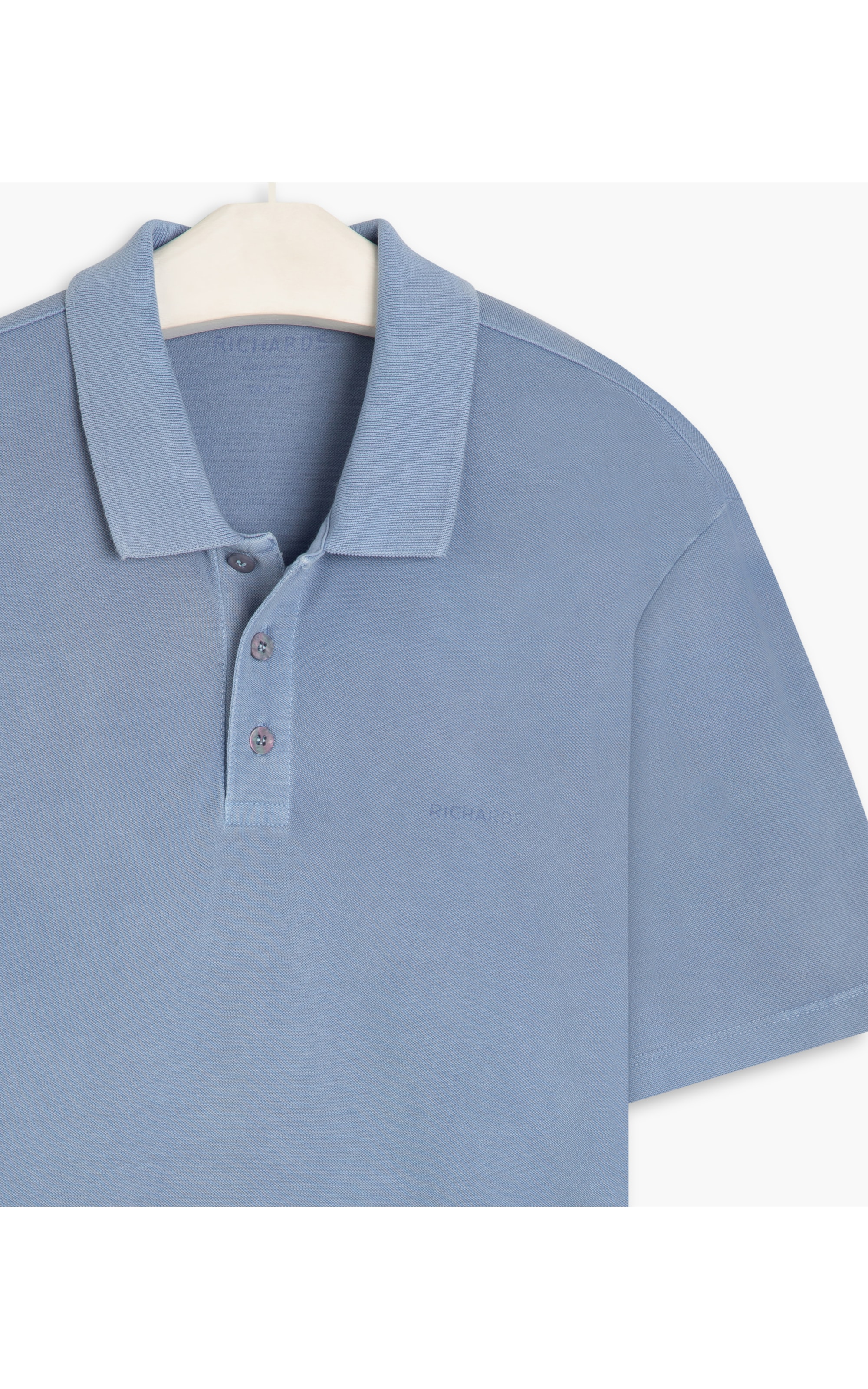 Polo Piquet Laundry Lisa Azul Pervante
