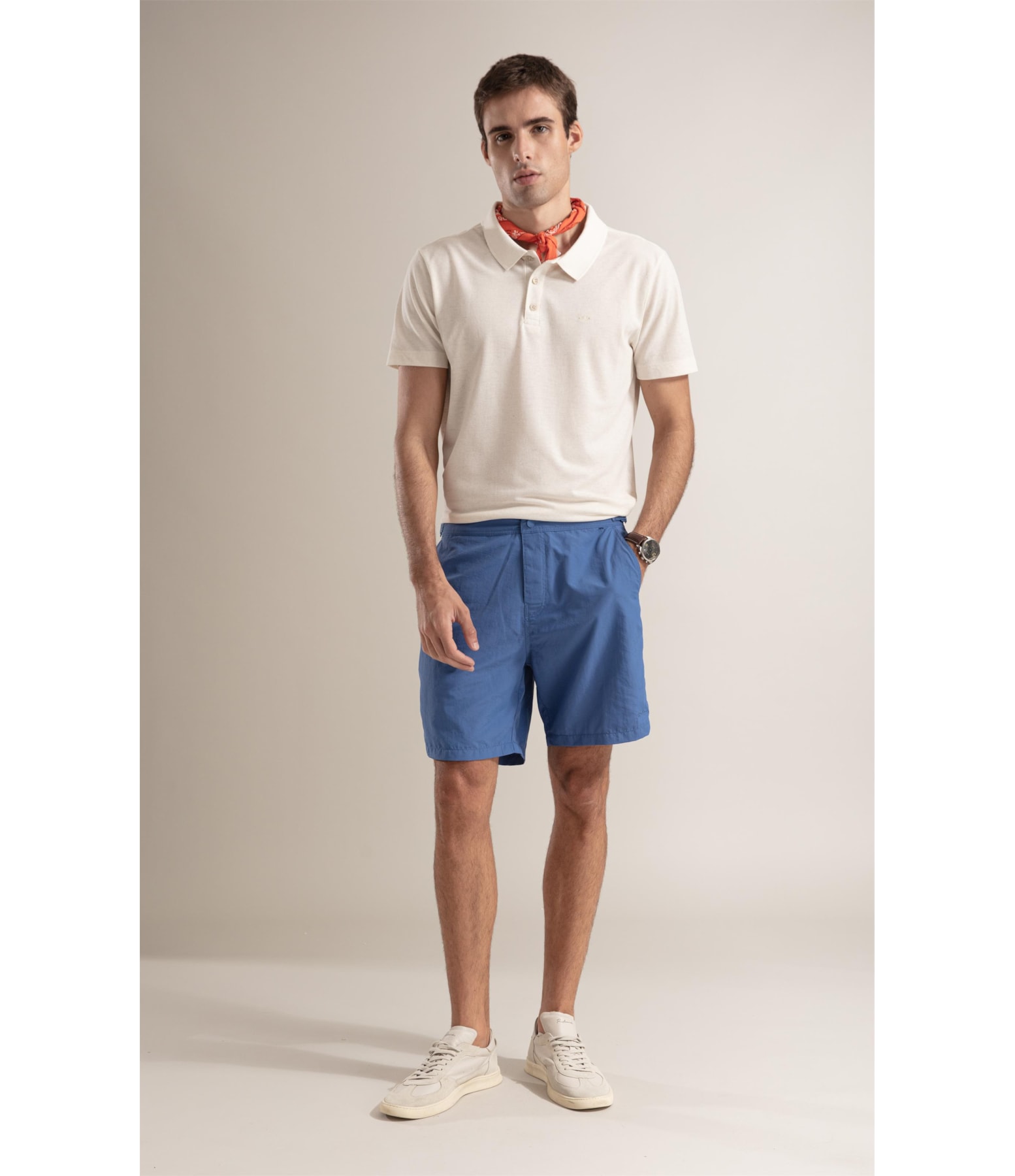 Polo Piquet Linen  Basic Fit Natural