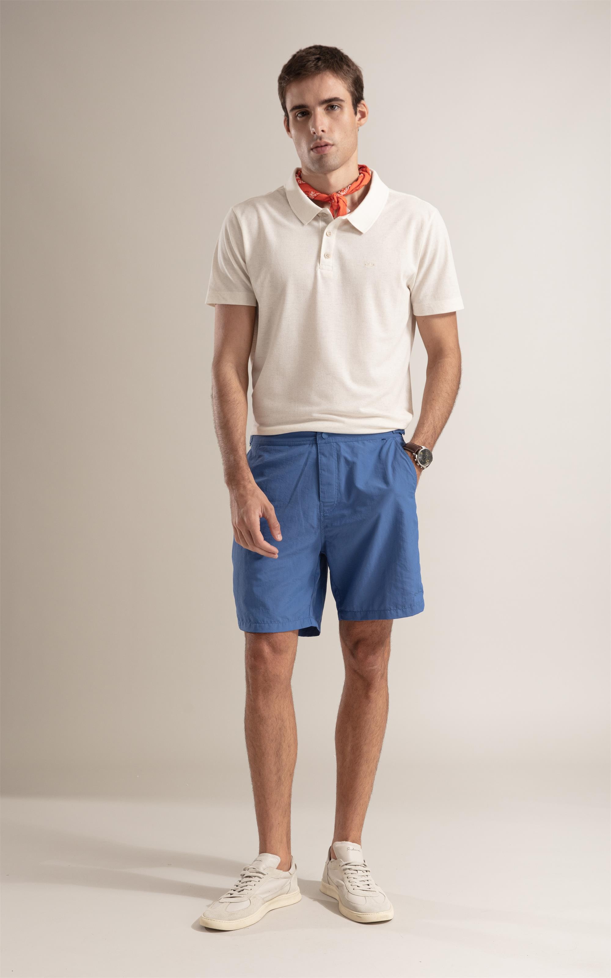 Polo Piquet Linen  Basic Fit Natural