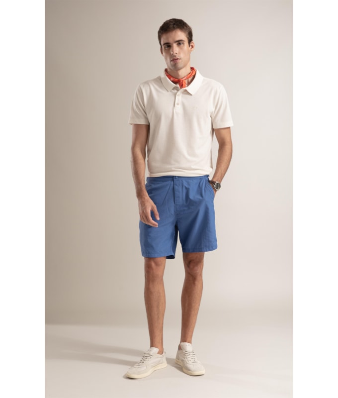 Polo Piquet Linen  Basic Fit Natural