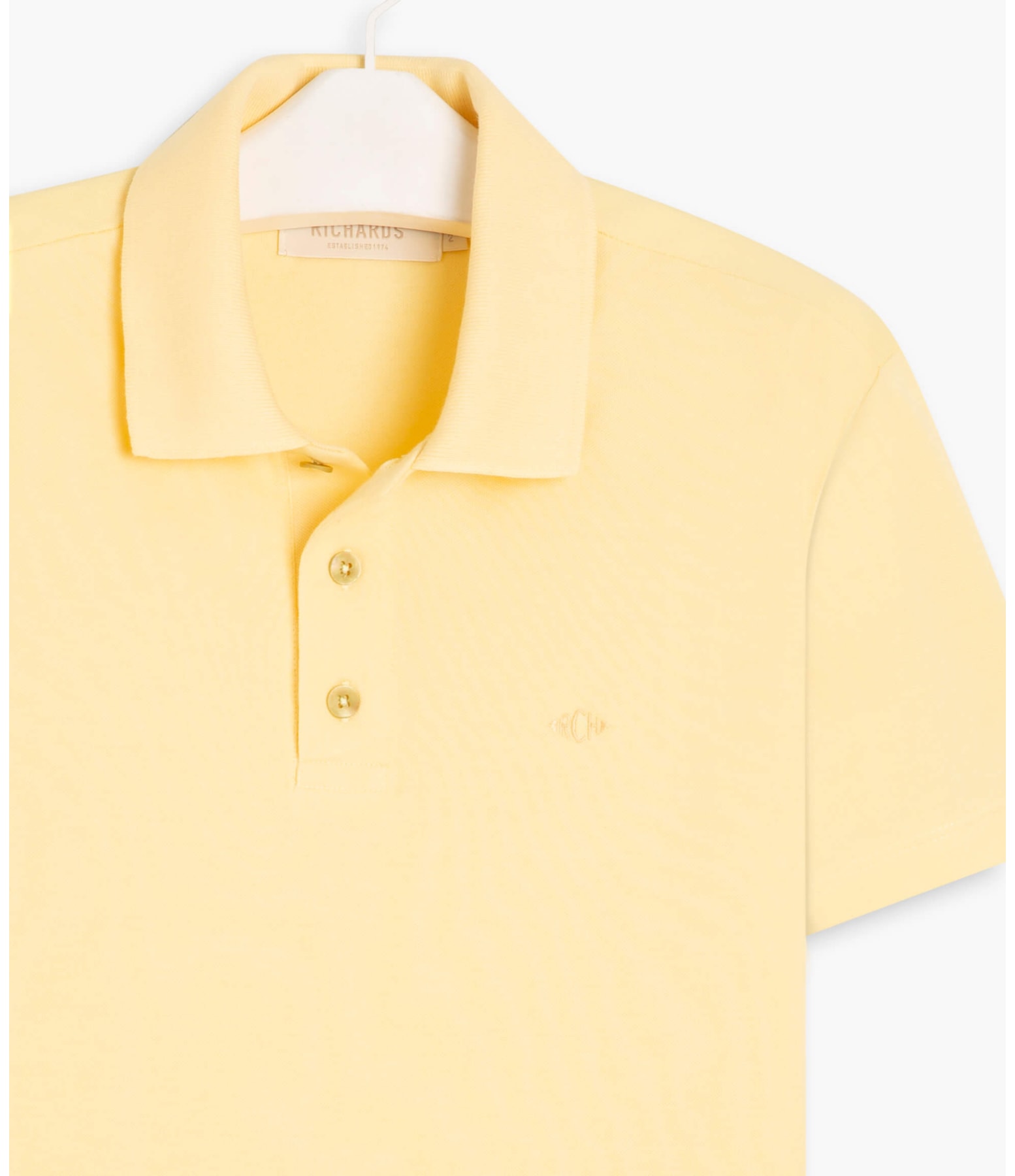 Polo Piquet Lisa Amarelo