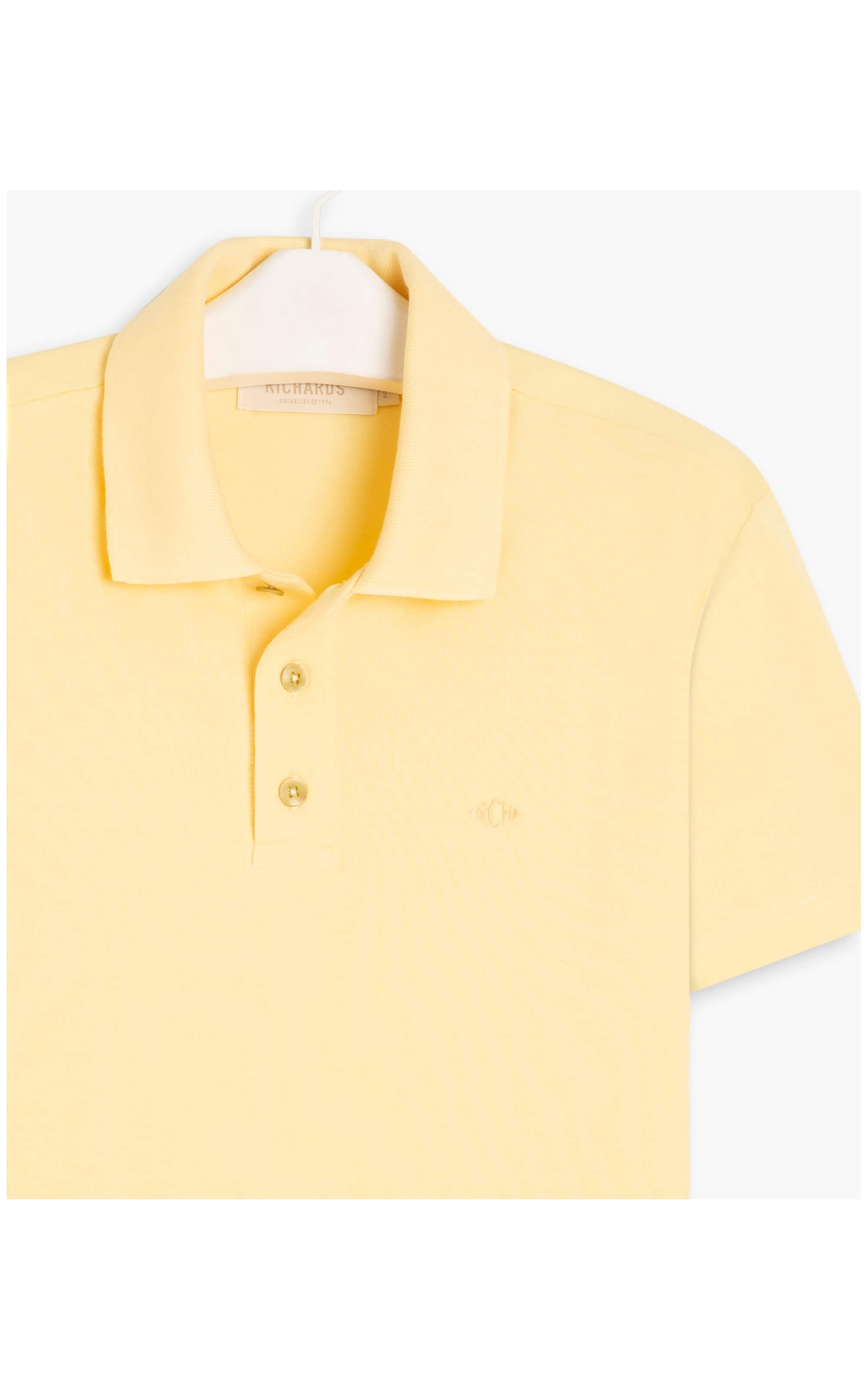 Polo Piquet Lisa Amarelo