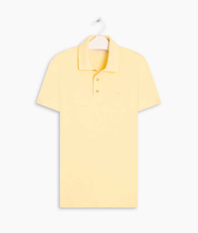 Polo Piquet Lisa Amarelo