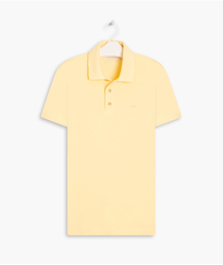 Polo Piquet Lisa Amarelo
