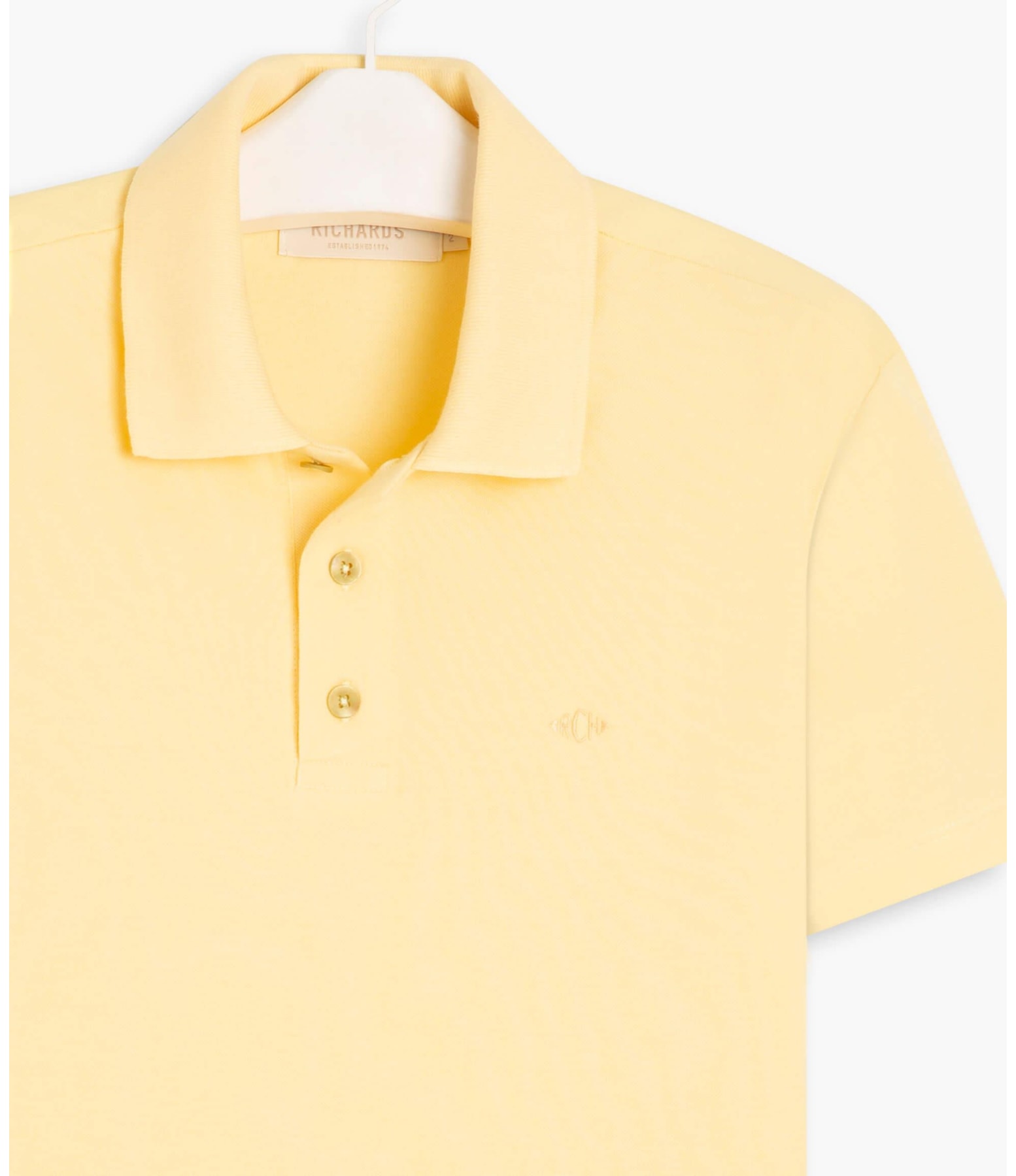 Polo Piquet Lisa Amarelo