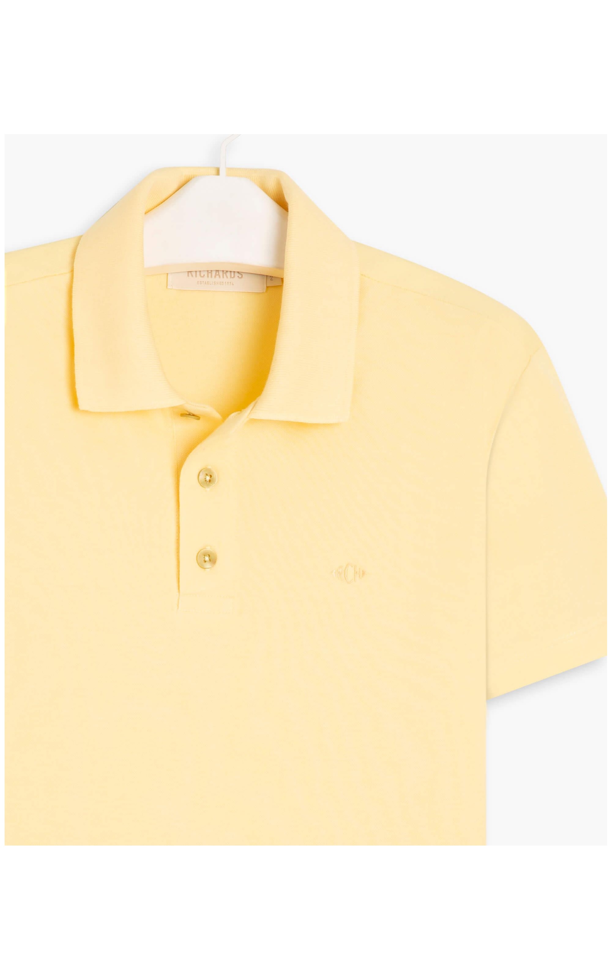 Polo Piquet Lisa Amarelo