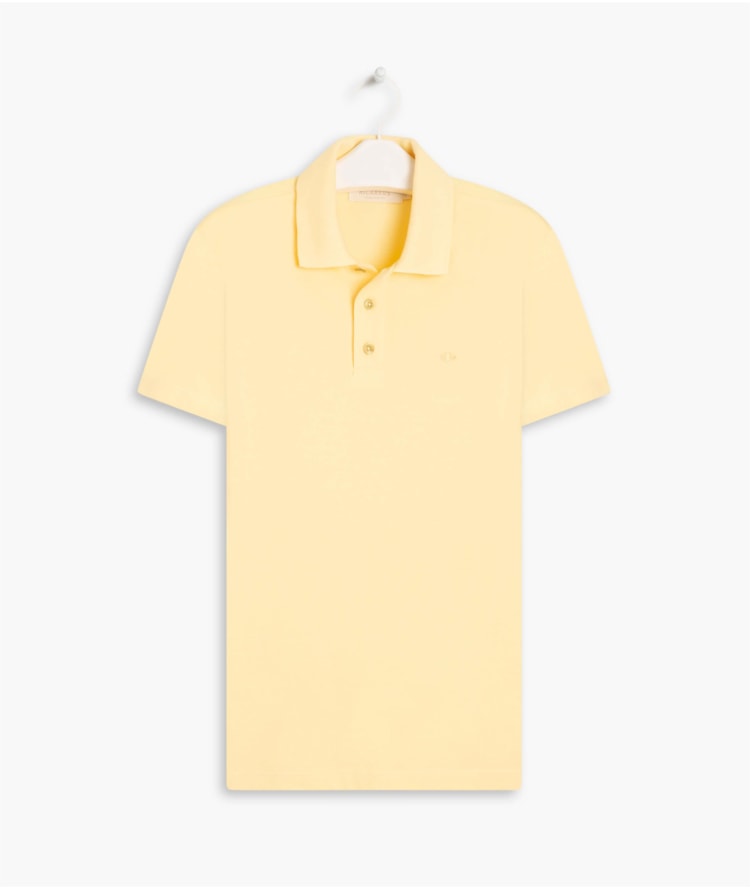 Polo Piquet Lisa Amarelo