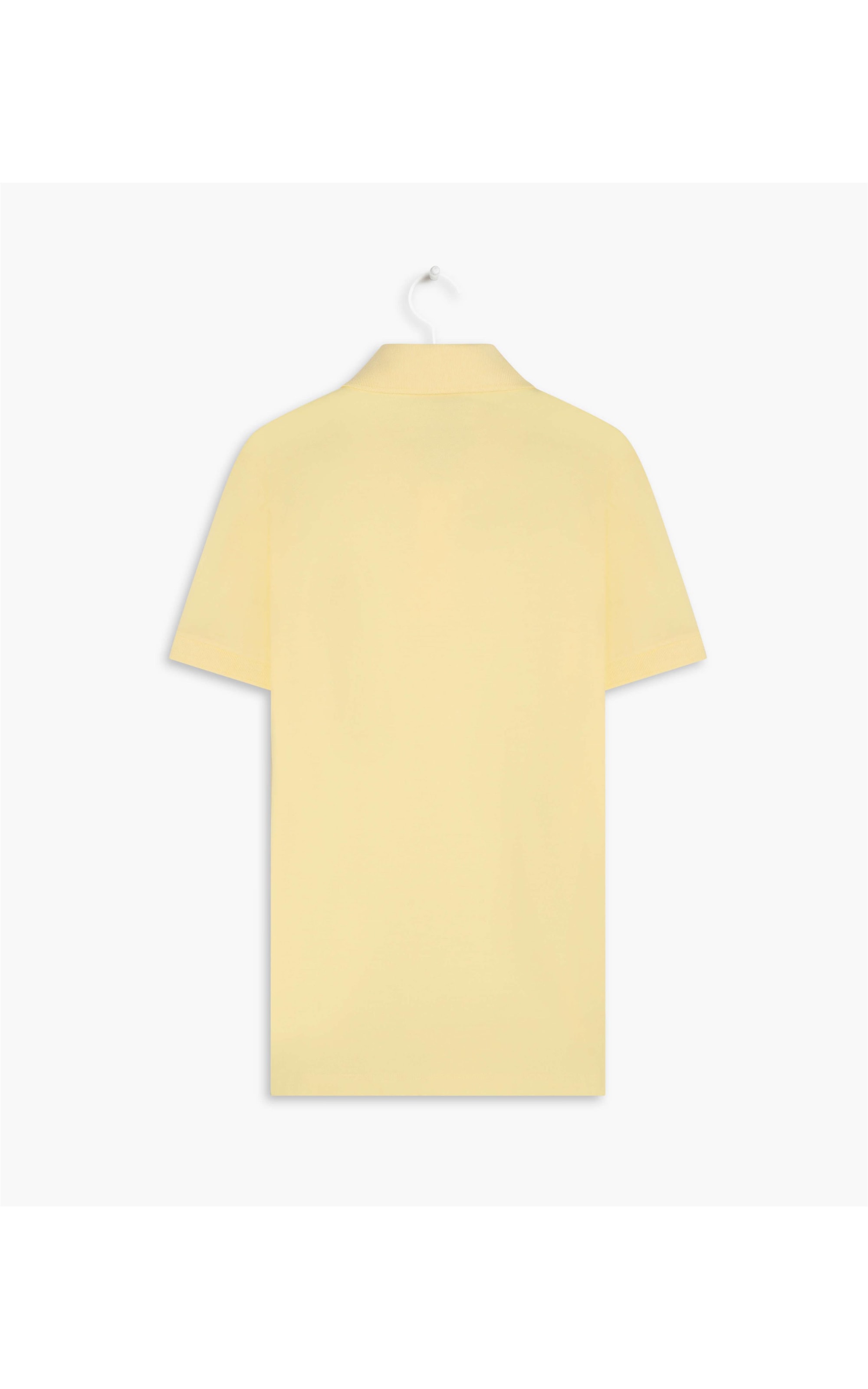 Polo Piquet Lisa Amarelo Claro