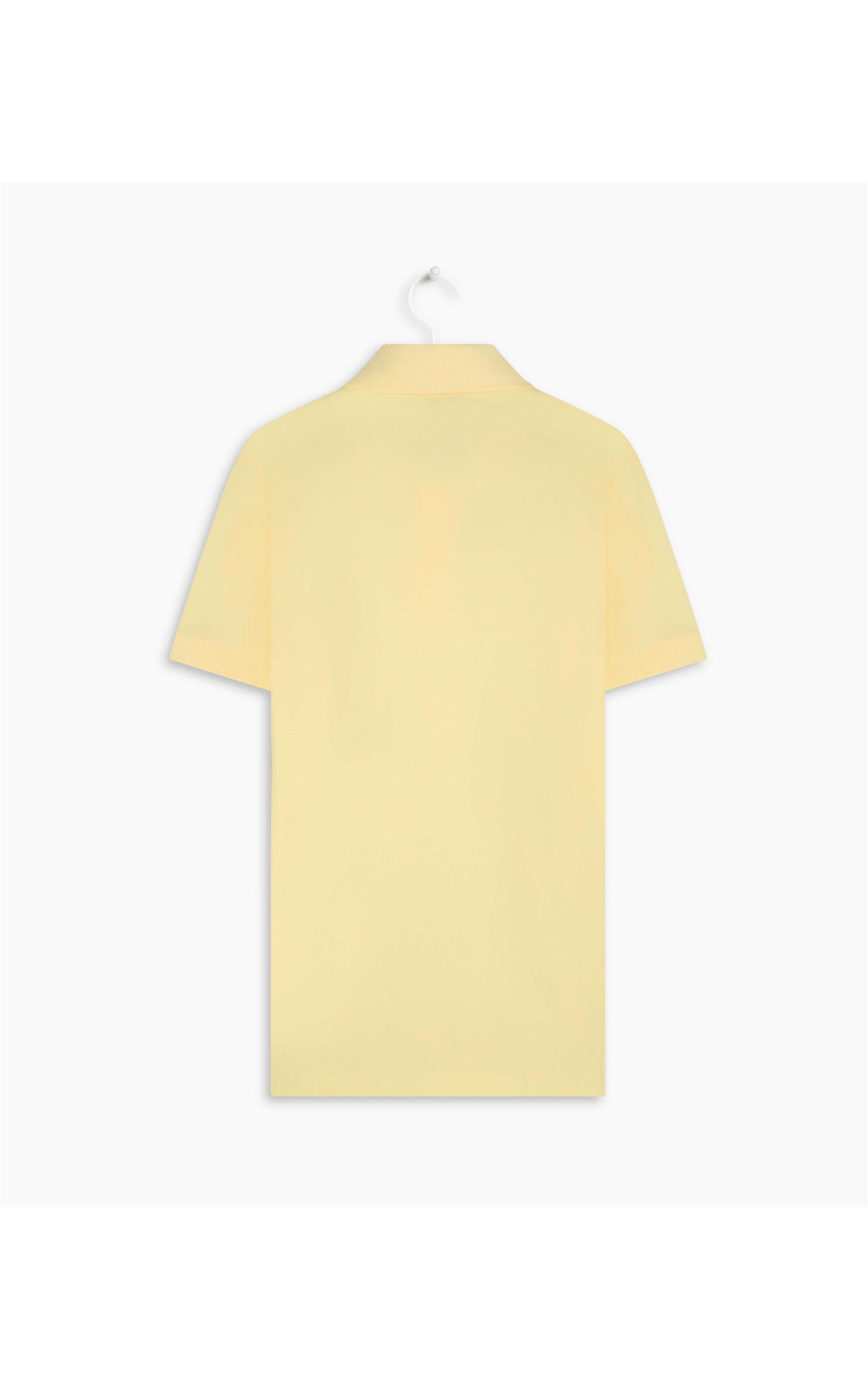 Polo Piquet Lisa Amarelo Claro