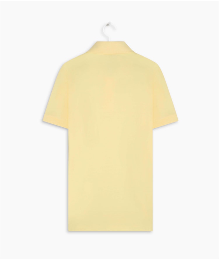 Polo Piquet Lisa Amarelo Claro