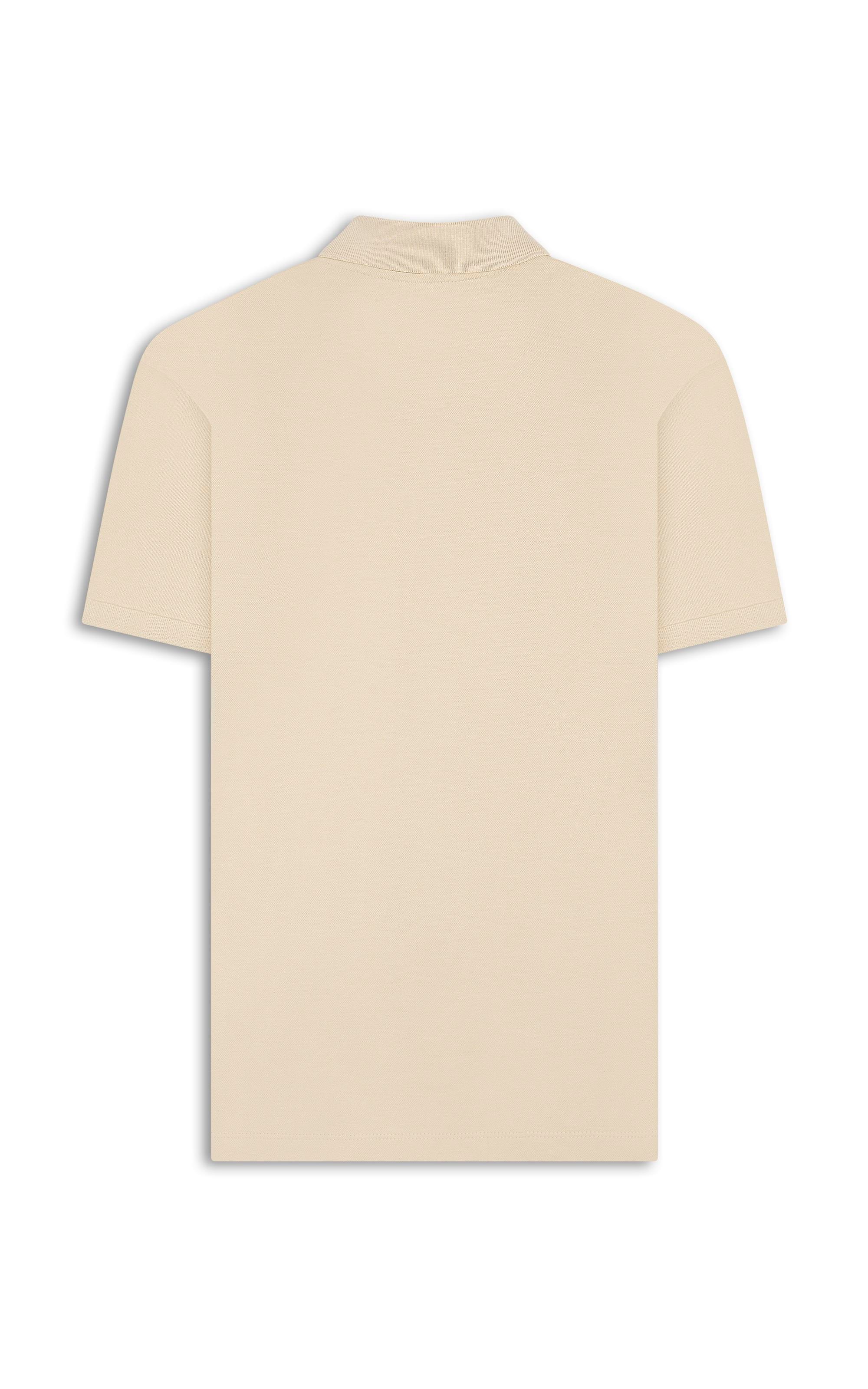Polo Piquet Lisa Amarelo Claro