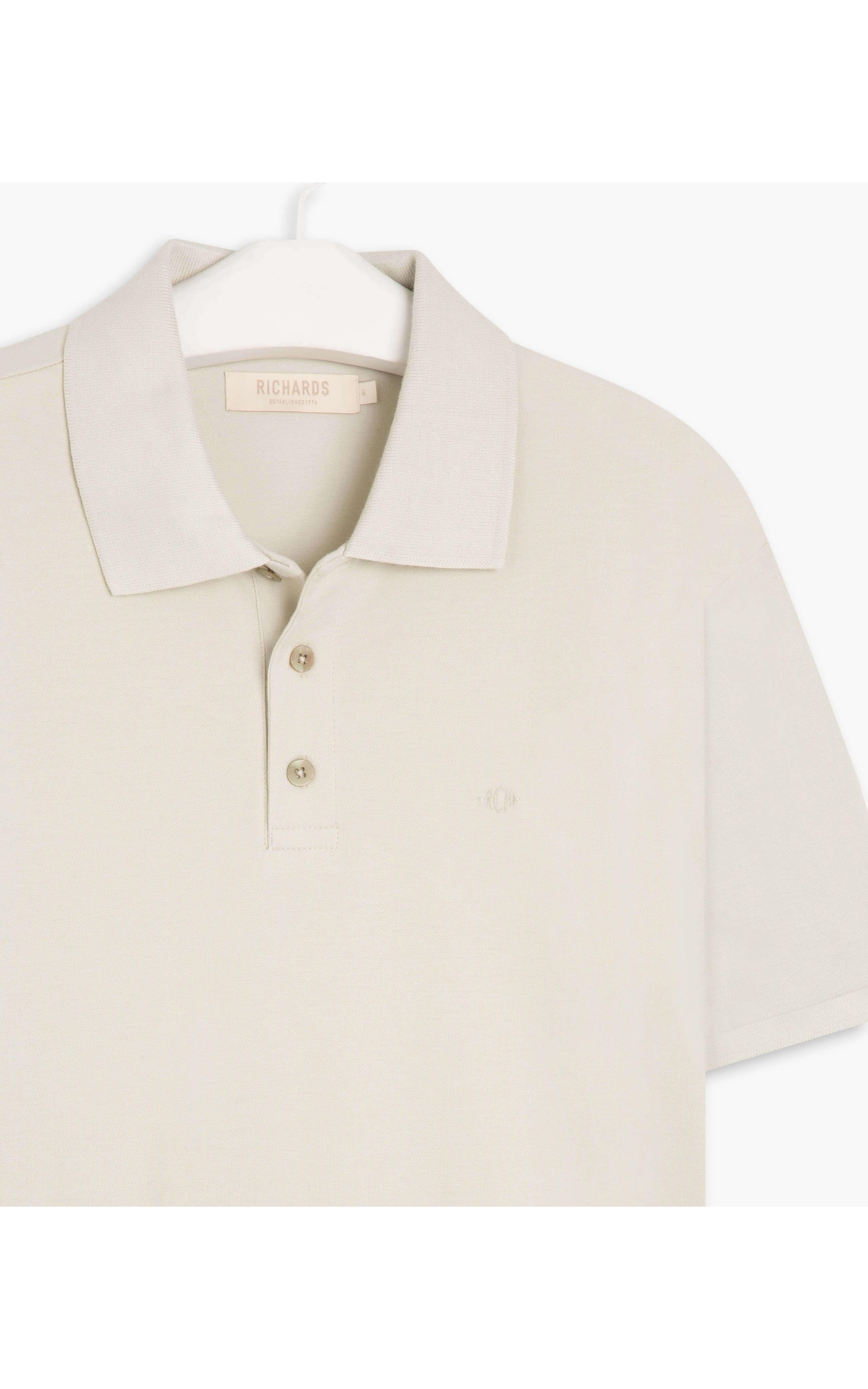 Polo Piquet Lisa Areia